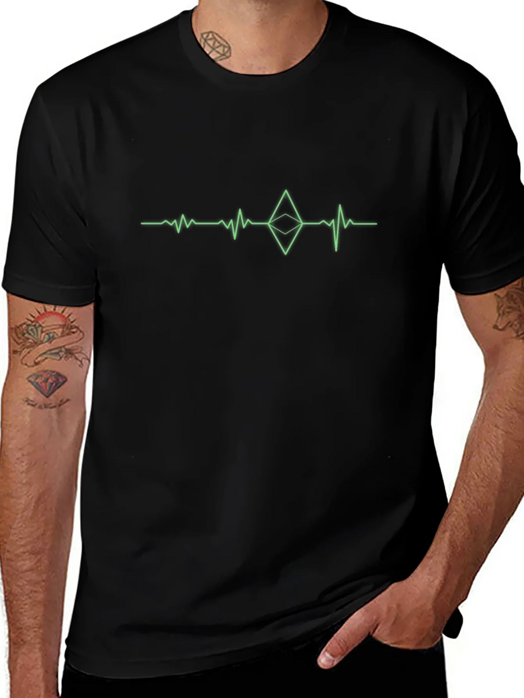 Ethereum Heartbeat T-Shirt - Crypto Tee product image 1