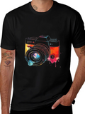 Watercolor Camera Graphic T-Shirt product image 1