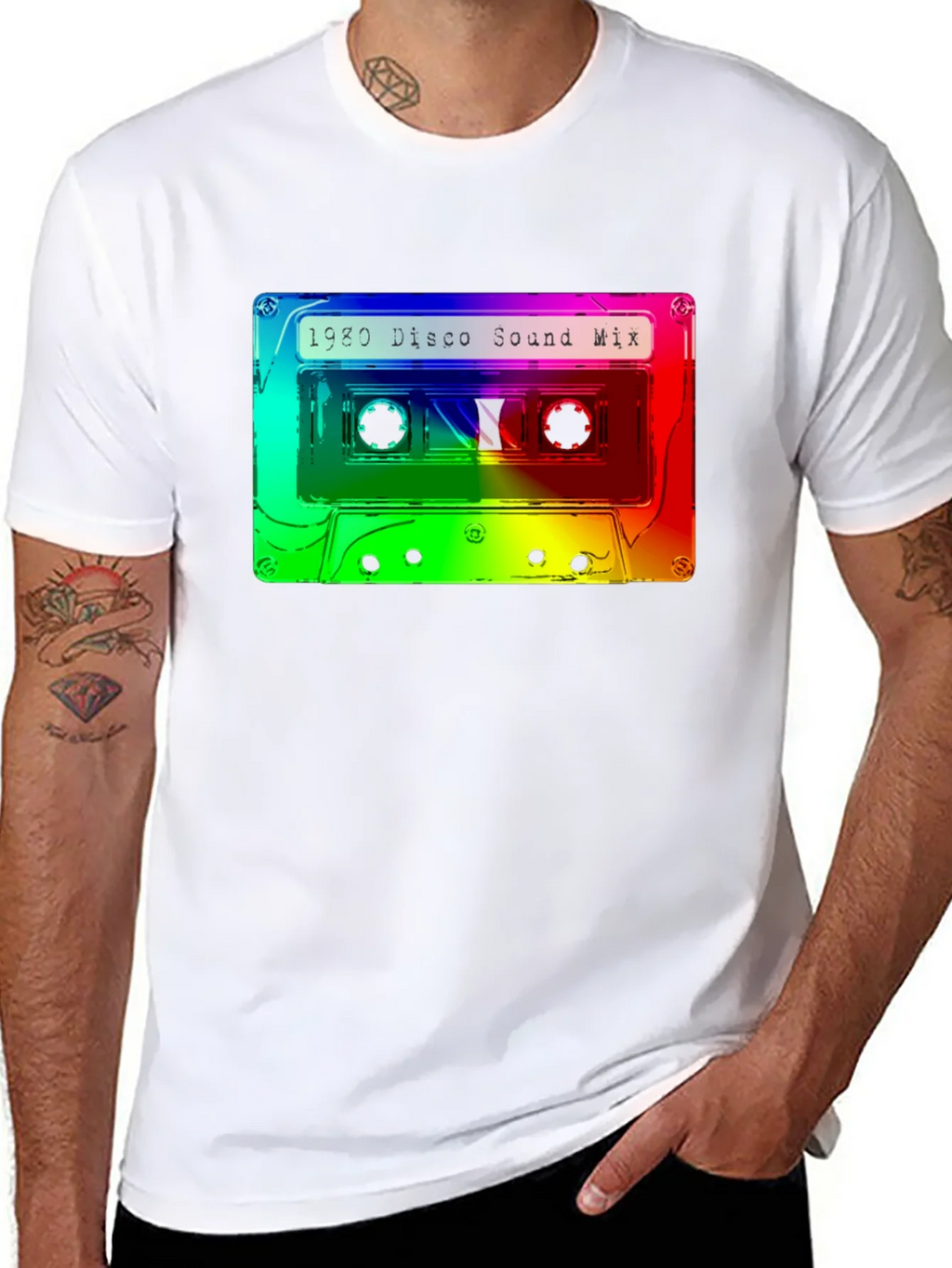 Retro 1980 Disco Sound Mix Graphic T-Shirt product image 7