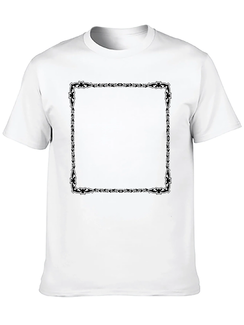 Black T-Shirt with Decorative Square Design product image 9