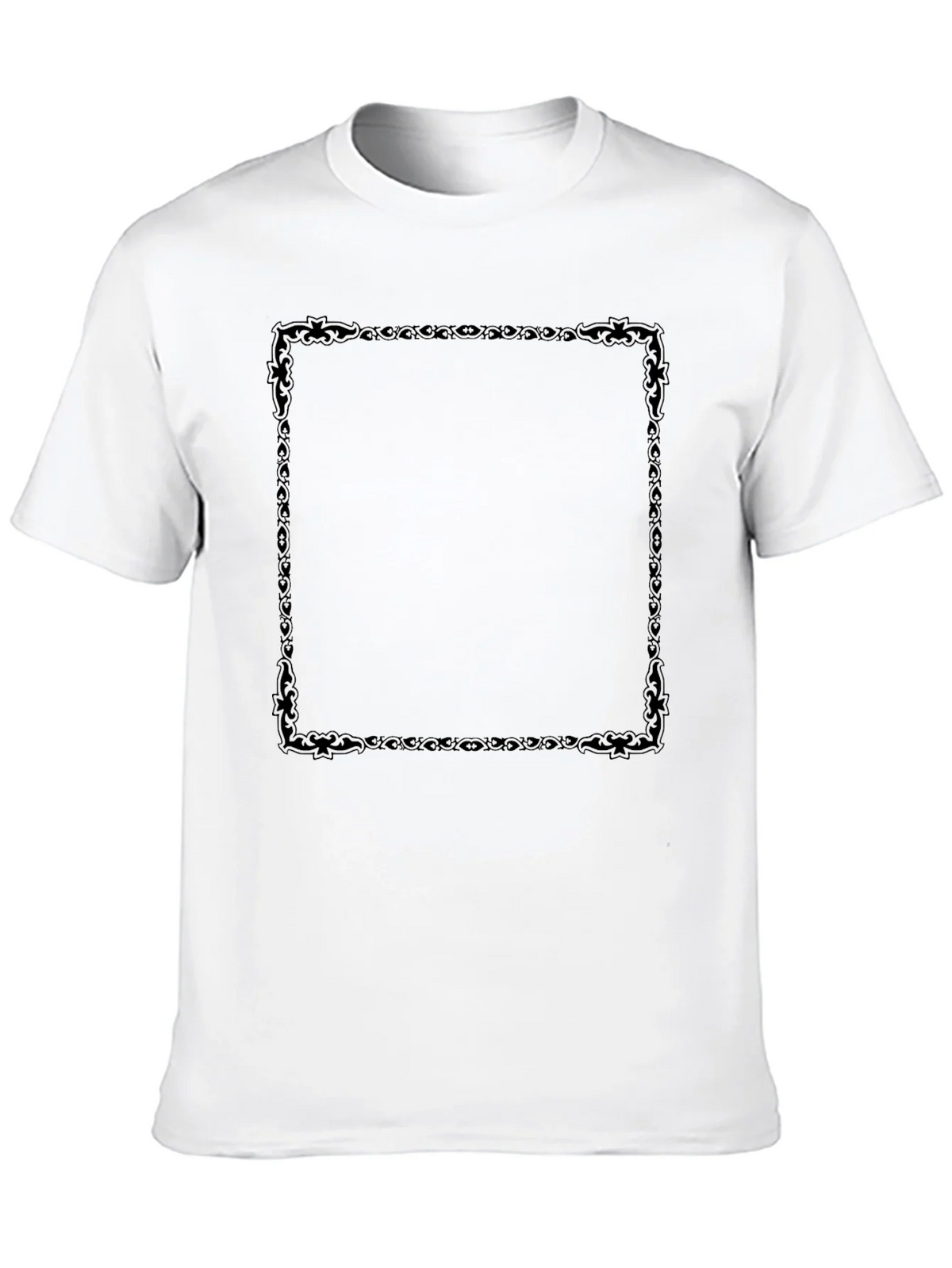 Black T-Shirt with Decorative Square Design product image 9