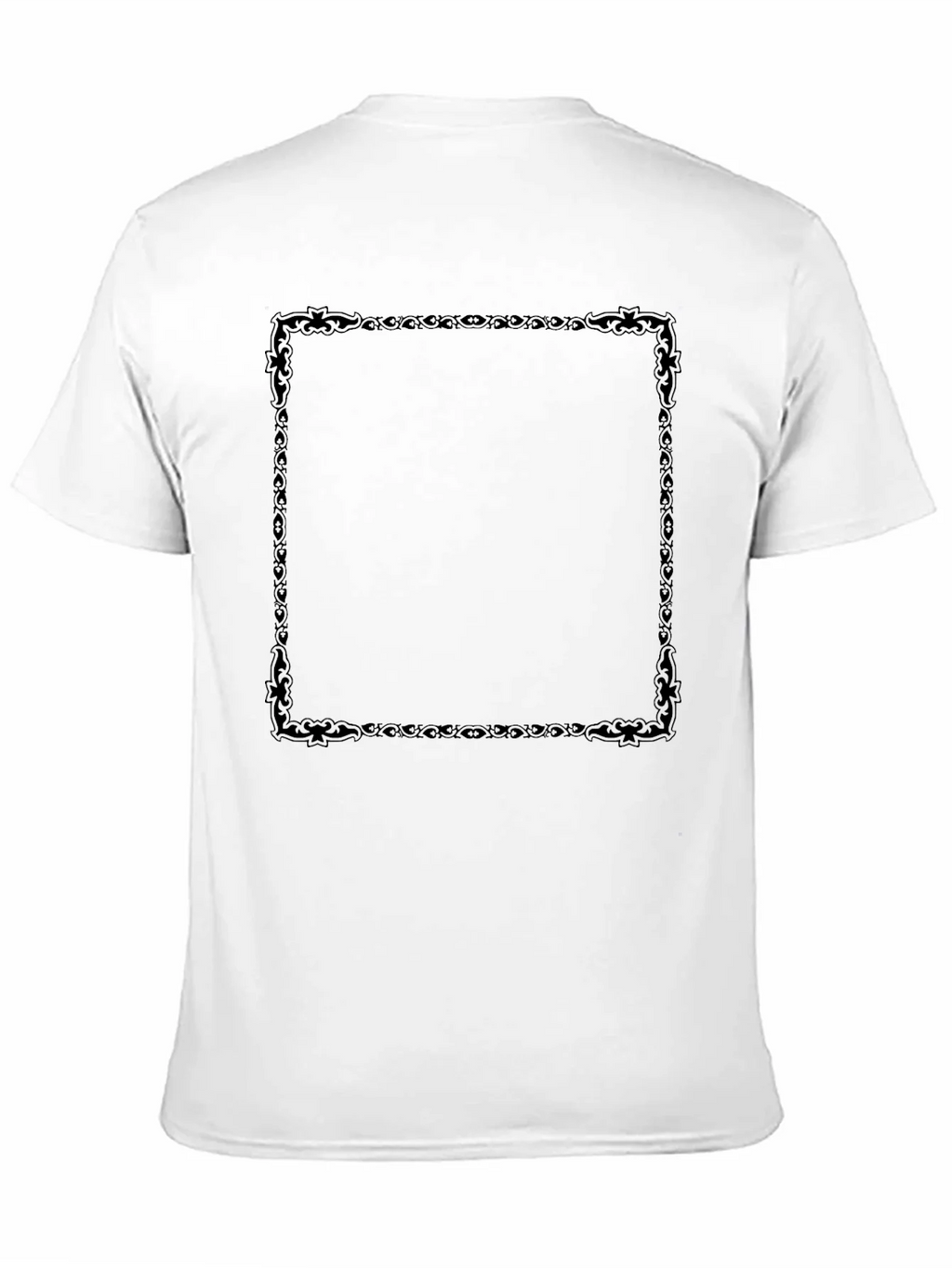 Black T-Shirt with Decorative Square Design product image 10