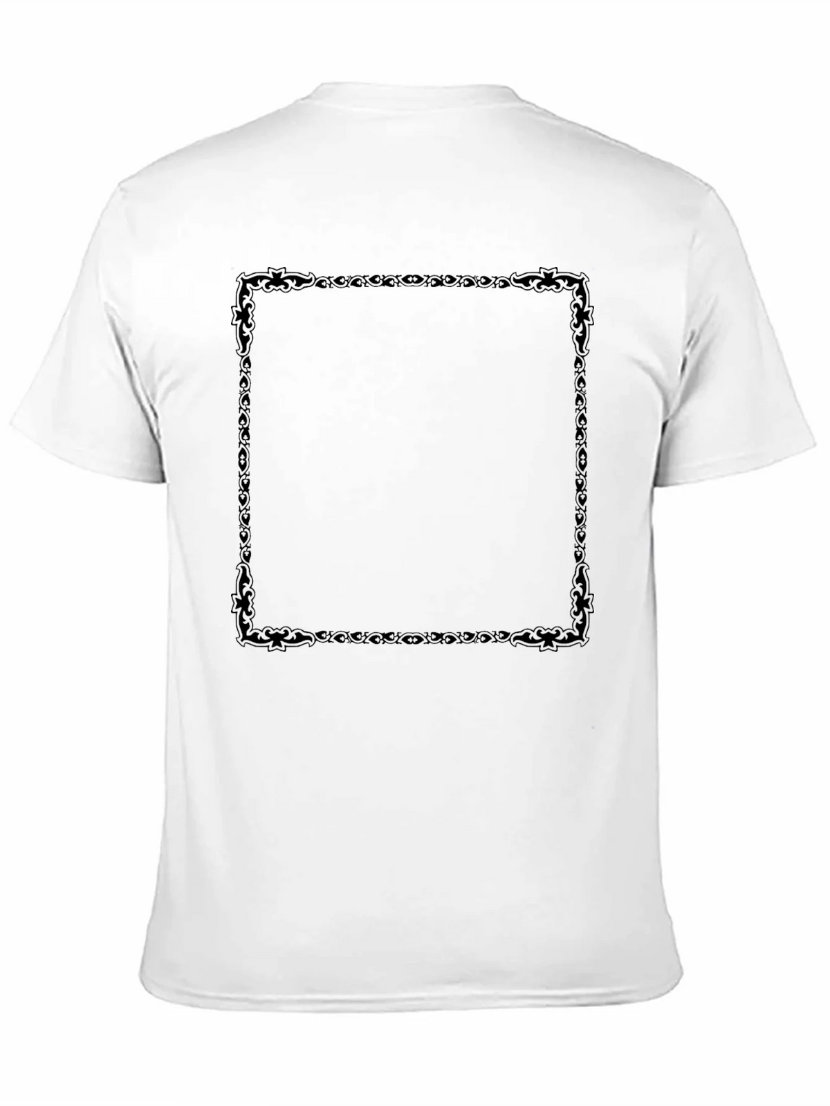 Black T-Shirt with Decorative Square Design product image 10