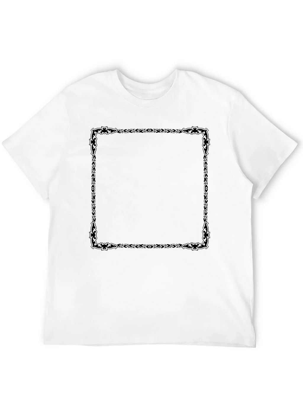 Black T-Shirt with Decorative Square Design product image 11