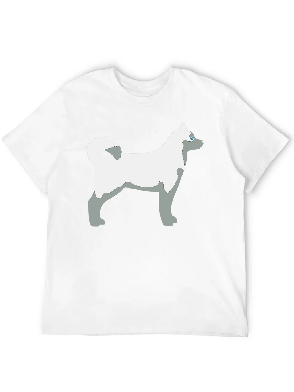 Husky Dog Graphic Tee - Black Cotton Casual T-Shirt product image 11