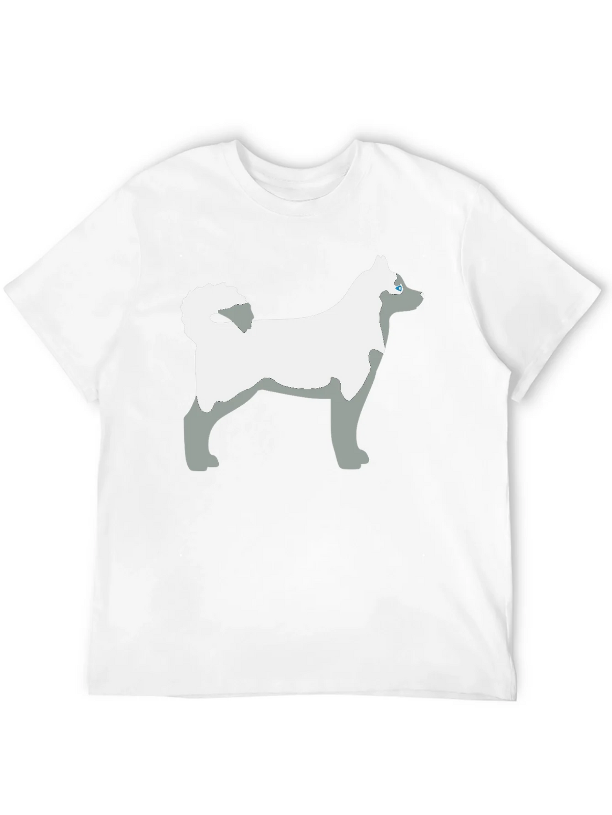 Husky Dog Graphic Tee - Black Cotton Casual T-Shirt product image 11