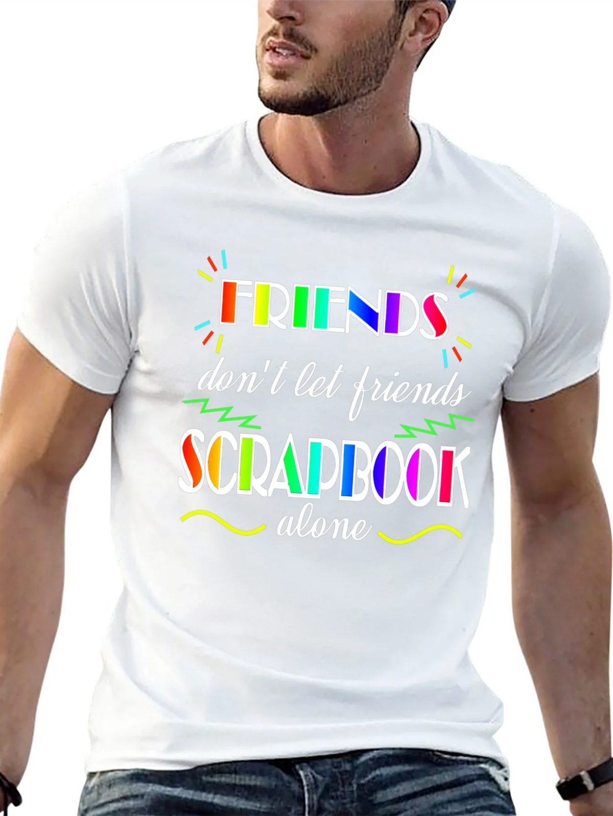 Friends Dont Let Scrapbook Alone T-Shirt product image 12