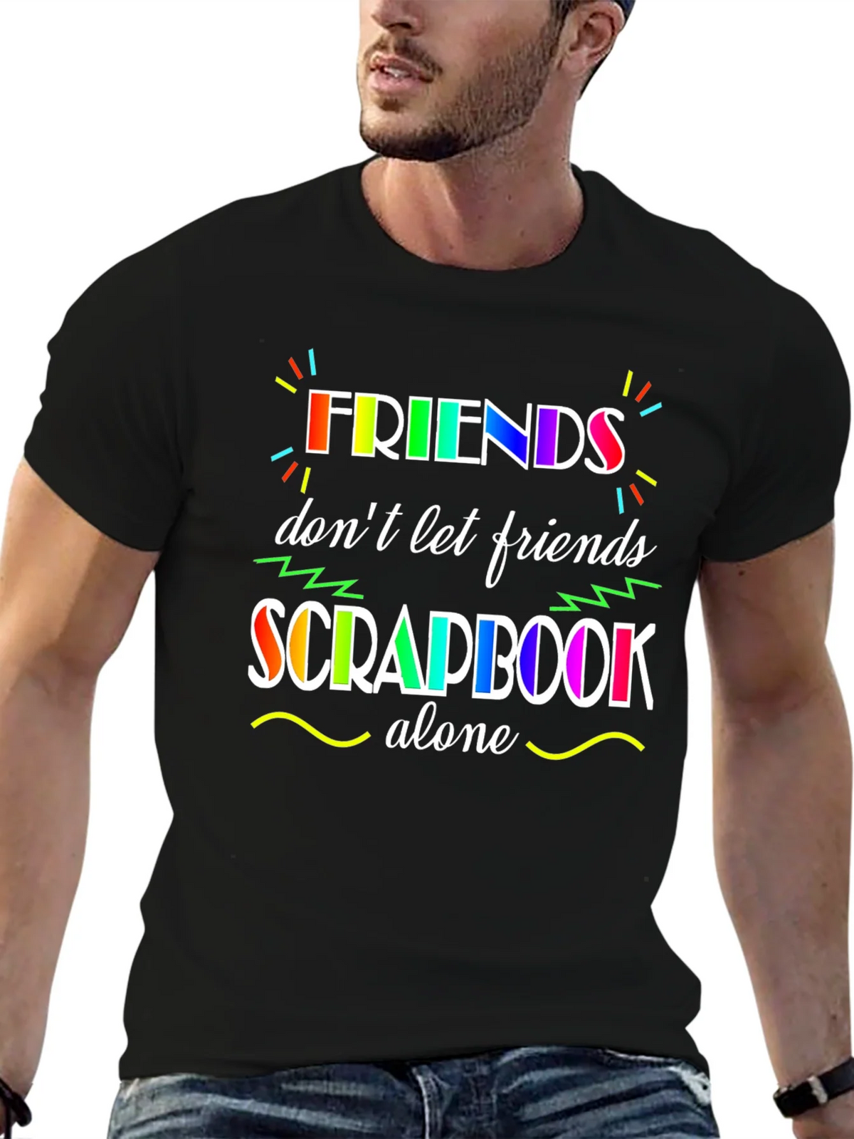 Friends Dont Let Scrapbook Alone T-Shirt product image 6