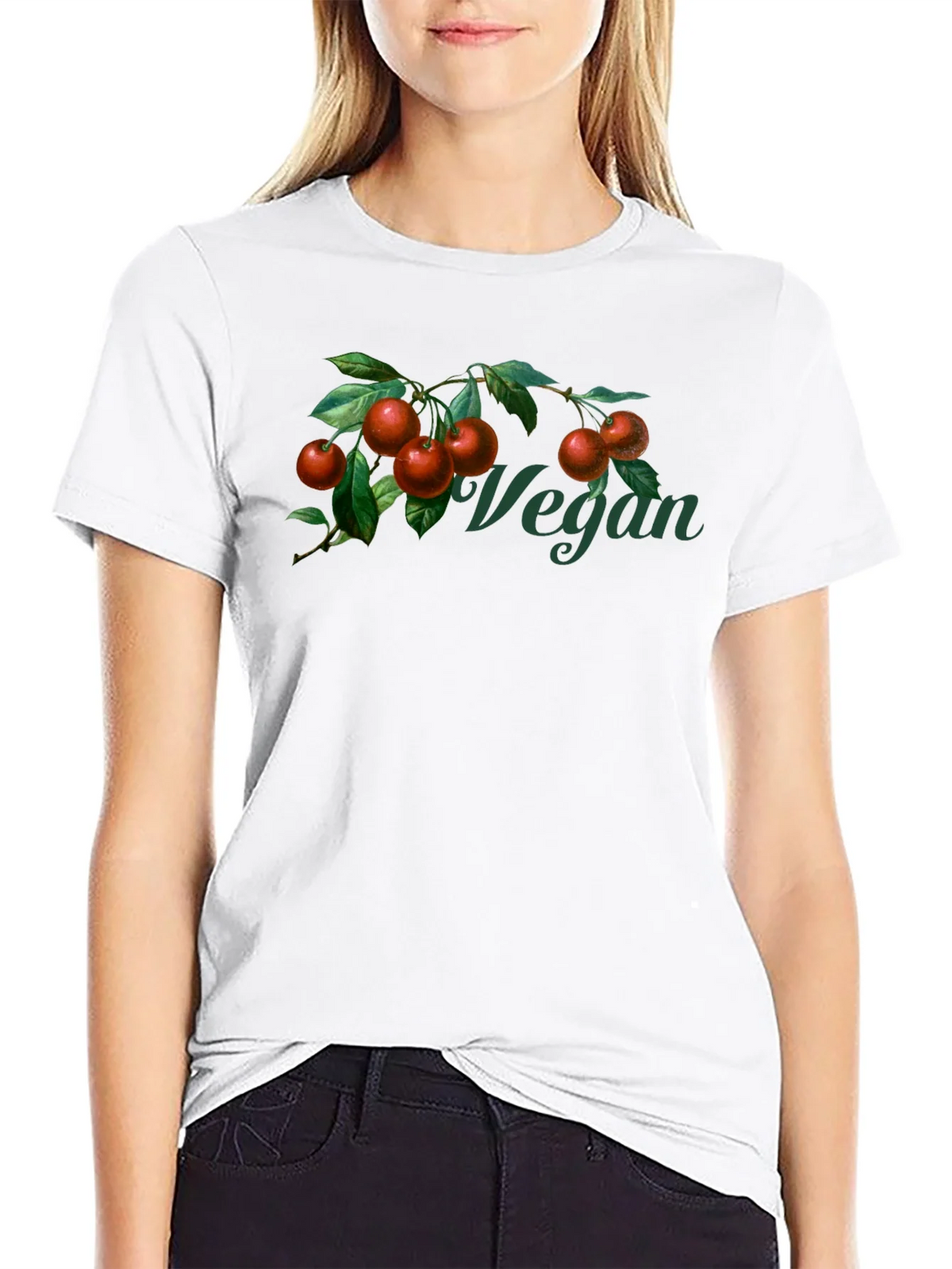 Vegan Cherry Branch Graphic T-Shirt - Unisex product image 8