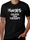 Nursing Cheaper Than Therapy Graphic T-Shirt product image 1