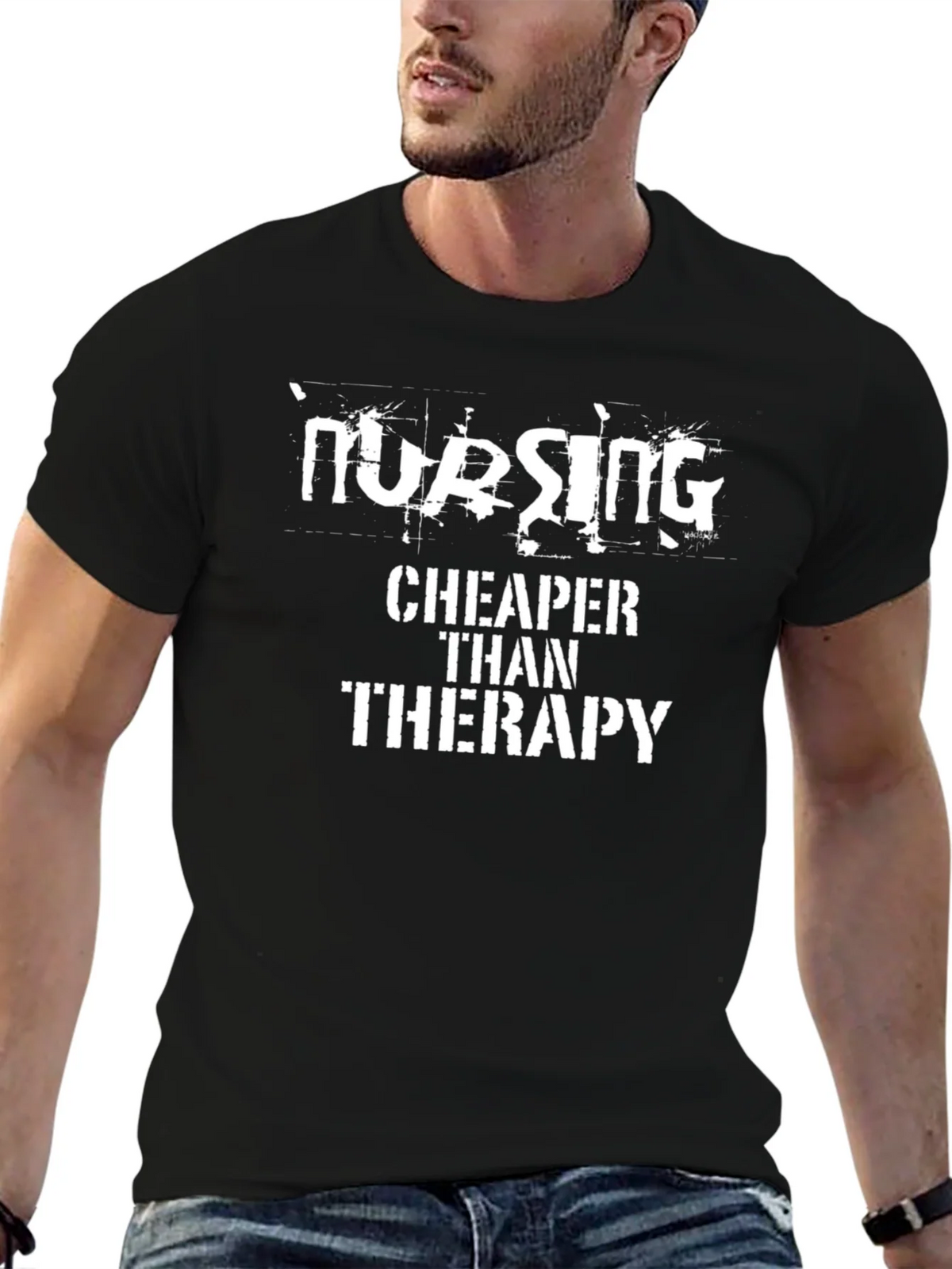 Nursing Cheaper Than Therapy Graphic T-Shirt product image 6