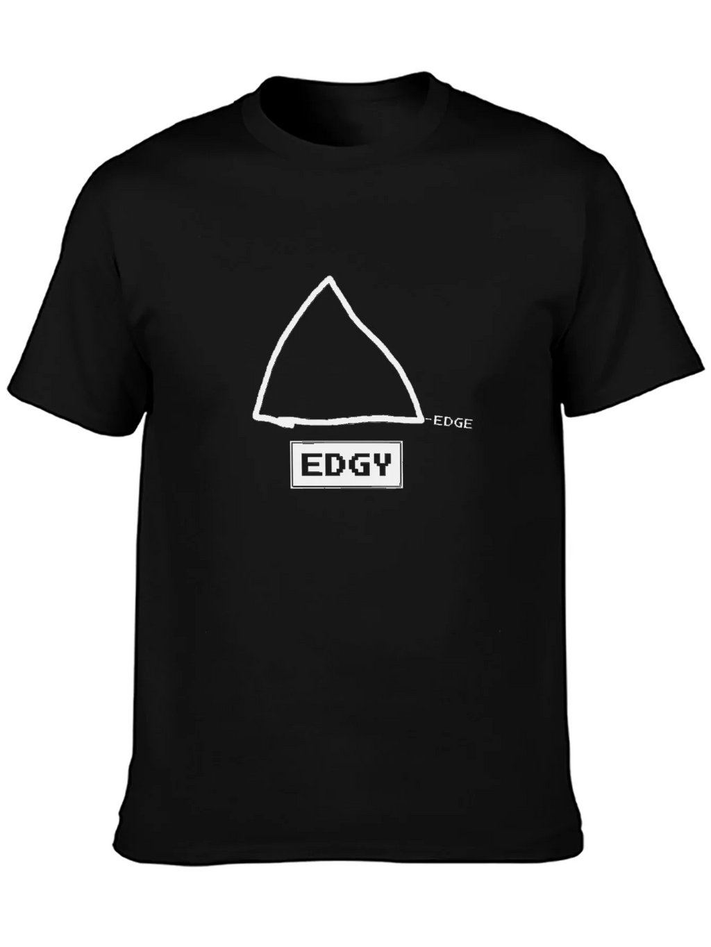 Edgy Graphic Tee - Black Cotton T-Shirt product image 3