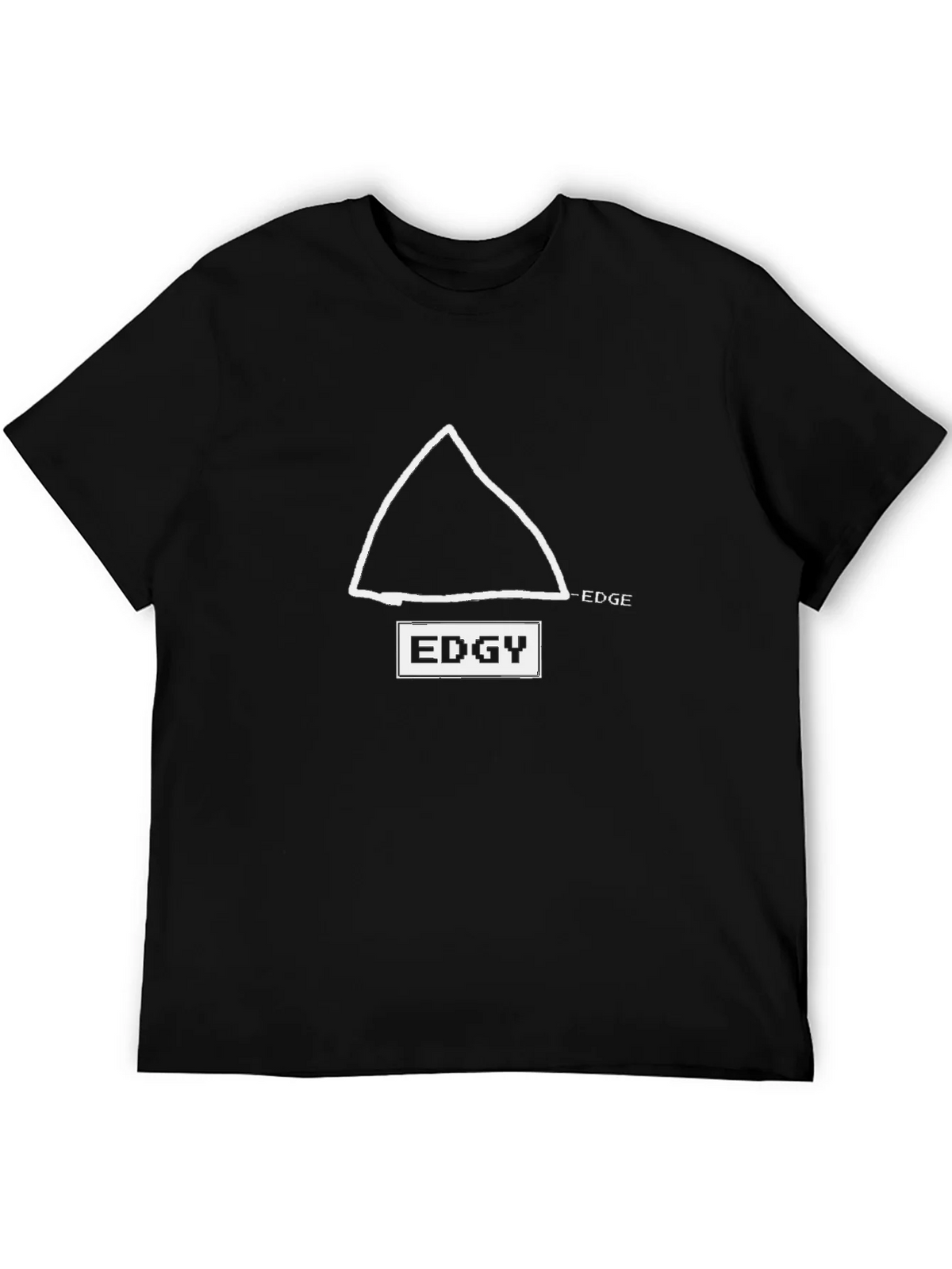 Edgy Graphic Tee - Black Cotton T-Shirt product image 5