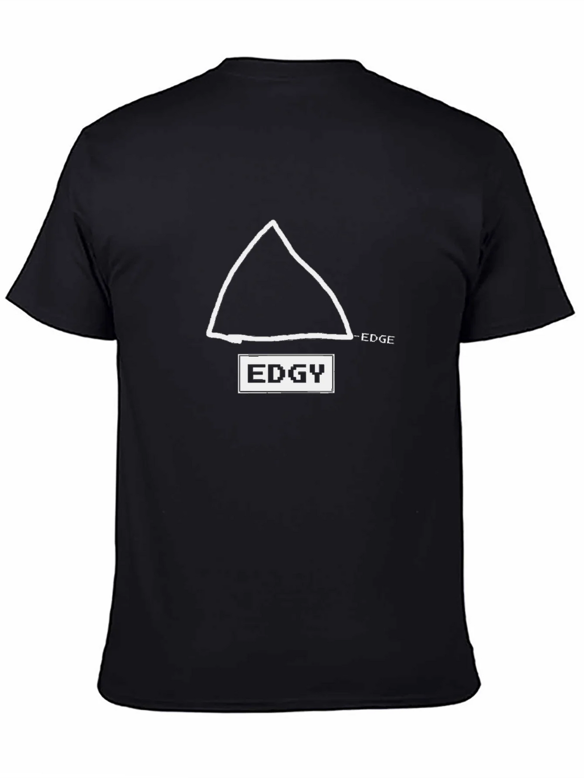 Edgy Graphic Tee - Black Cotton T-Shirt product image 4
