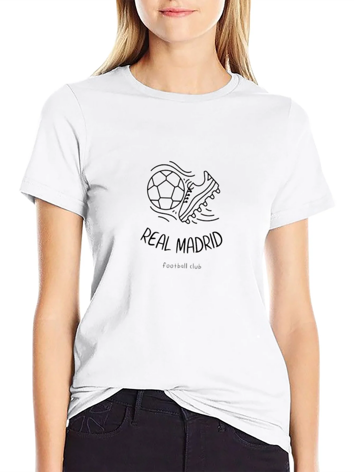Real Madrid Soccer T-Shirt - Black product image 8