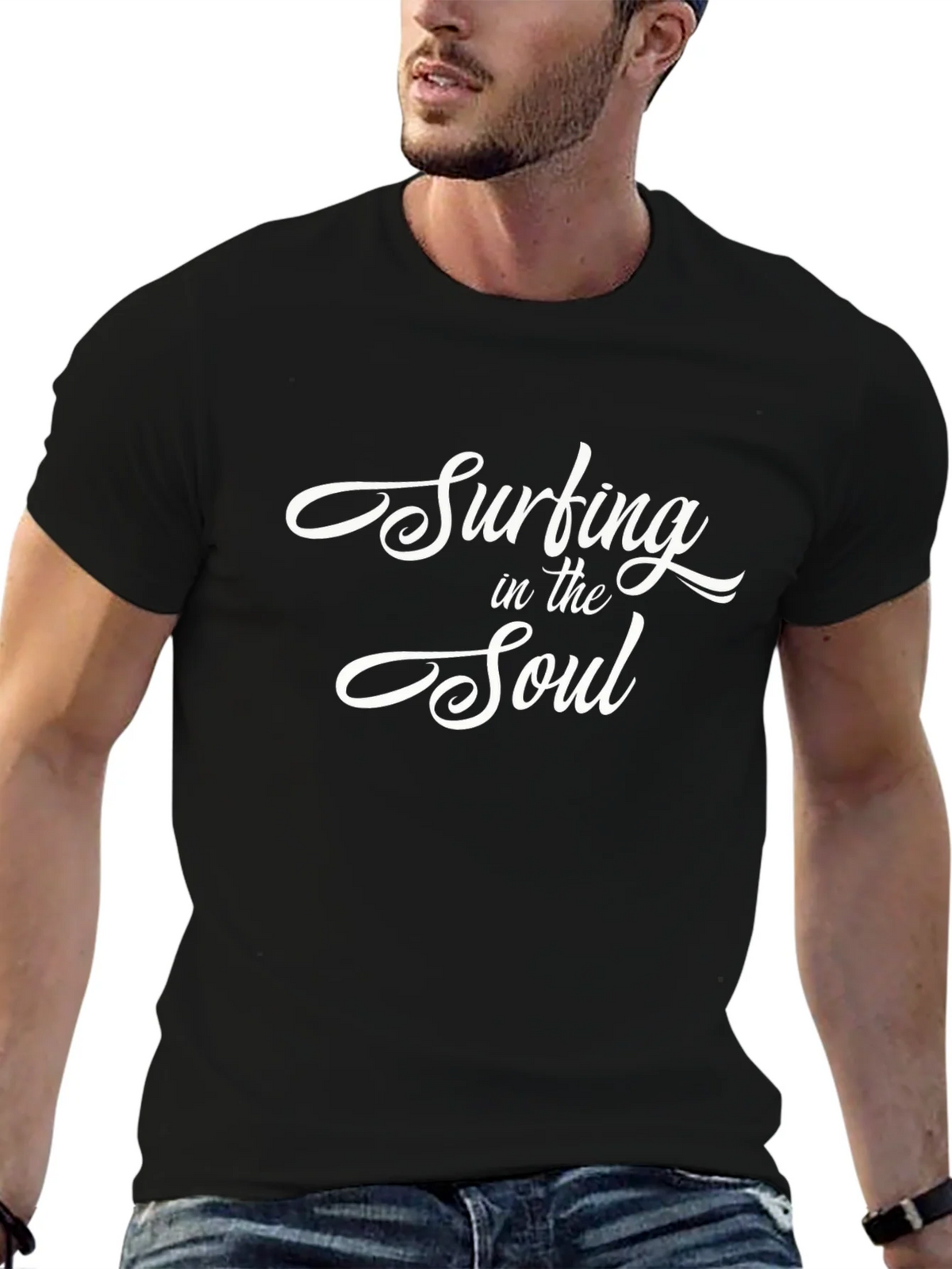 Surfing in the Soul T-Shirt - Black product image 6