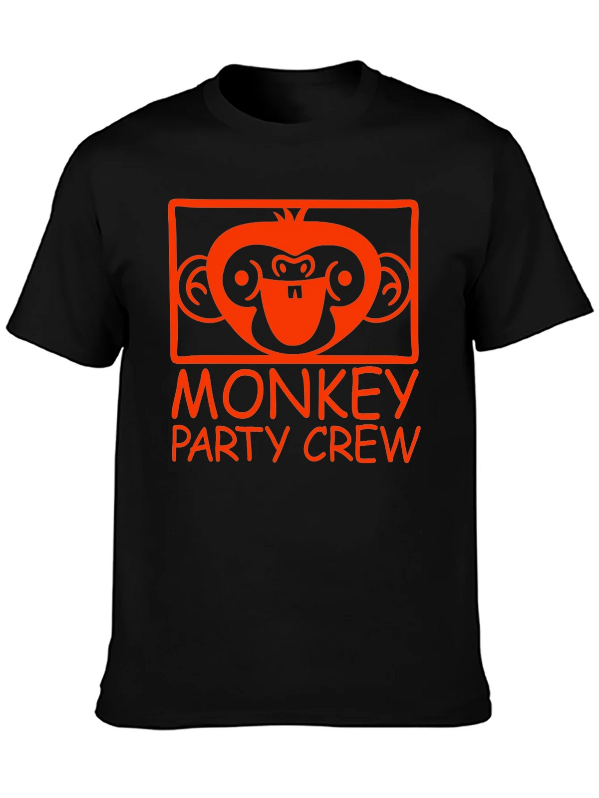 Monkey Party Crew Graphic Tee - Black product image 3