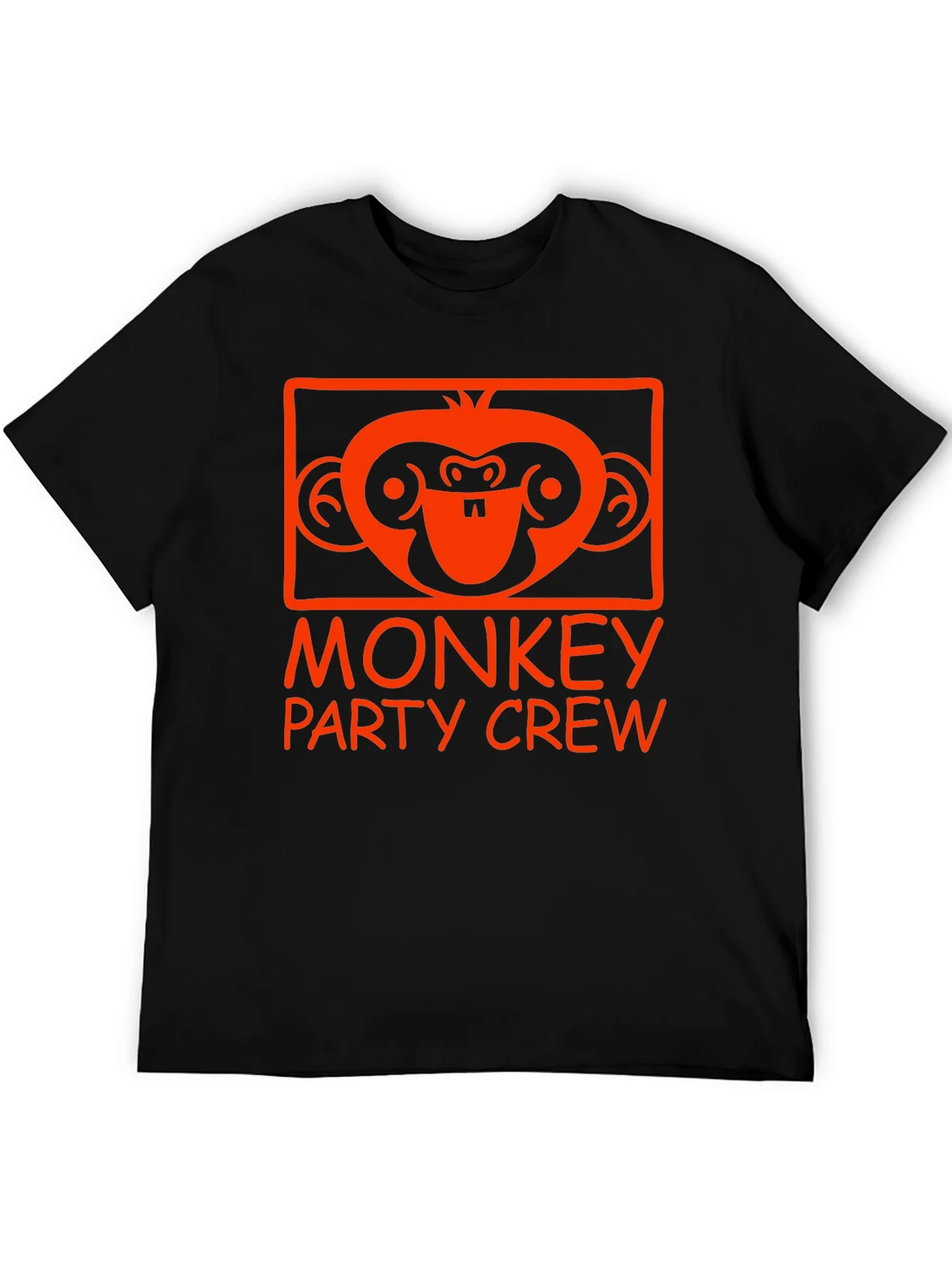 Monkey Party Crew Graphic Tee - Black product image 5