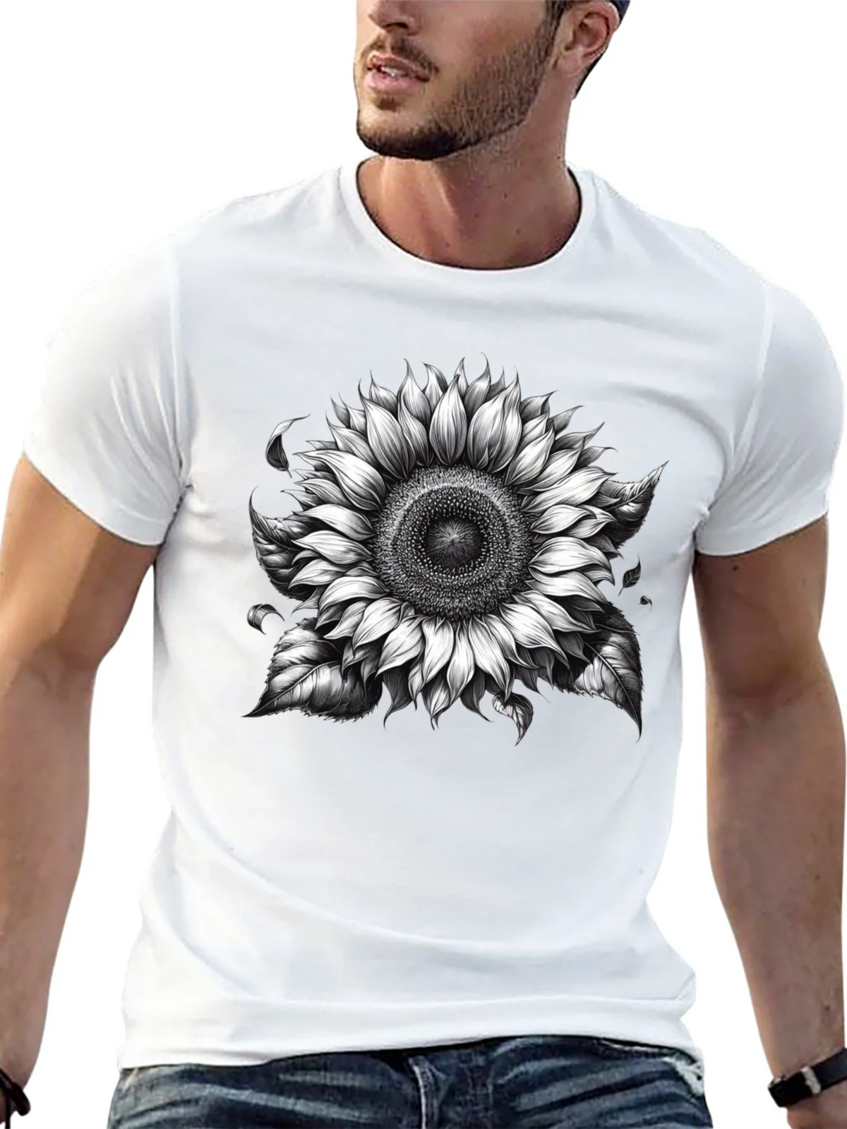 Black Sunflower Graphic Tee product image 12