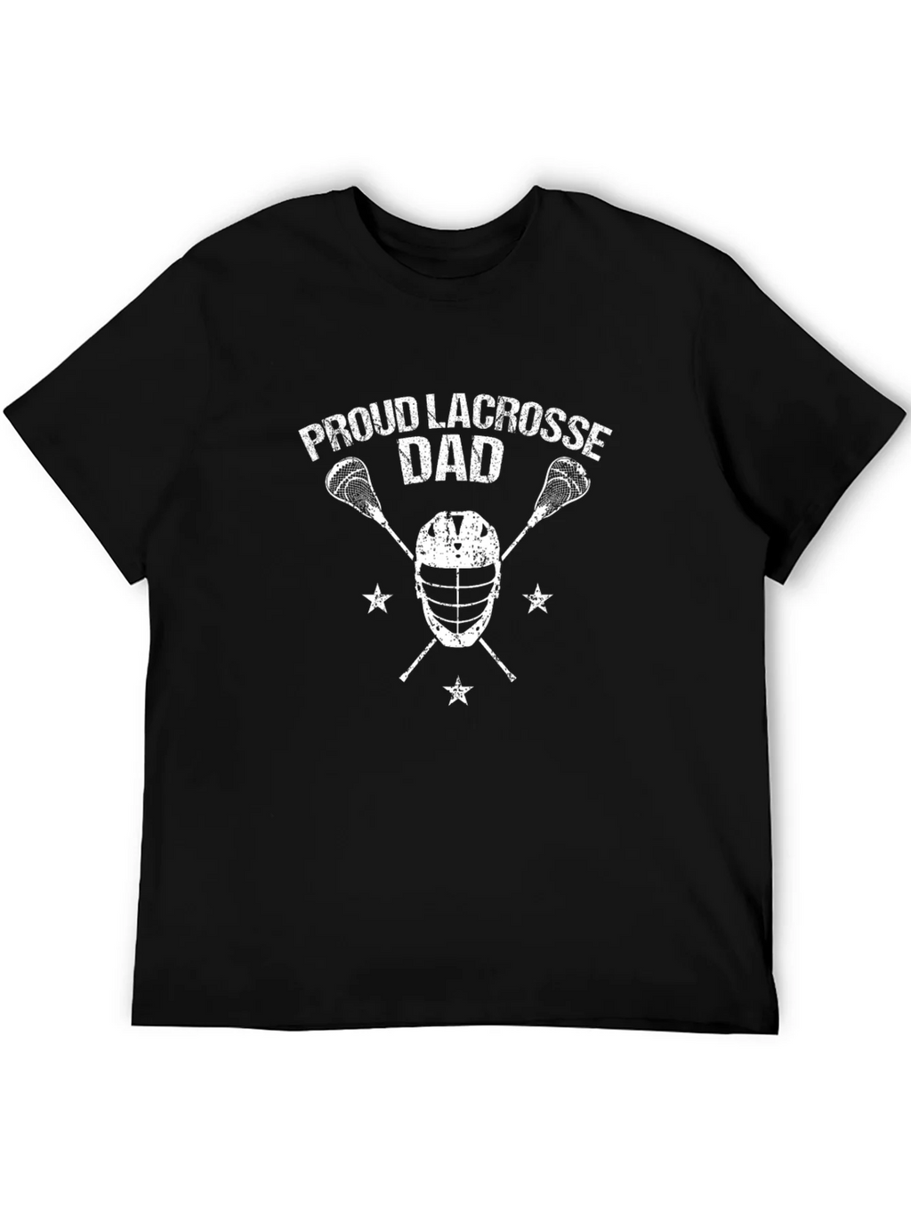 Proud Lacrosse Dad Black T-Shirt product image 5