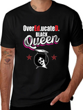 Over Educated Black Queen T-Shirt product image 1