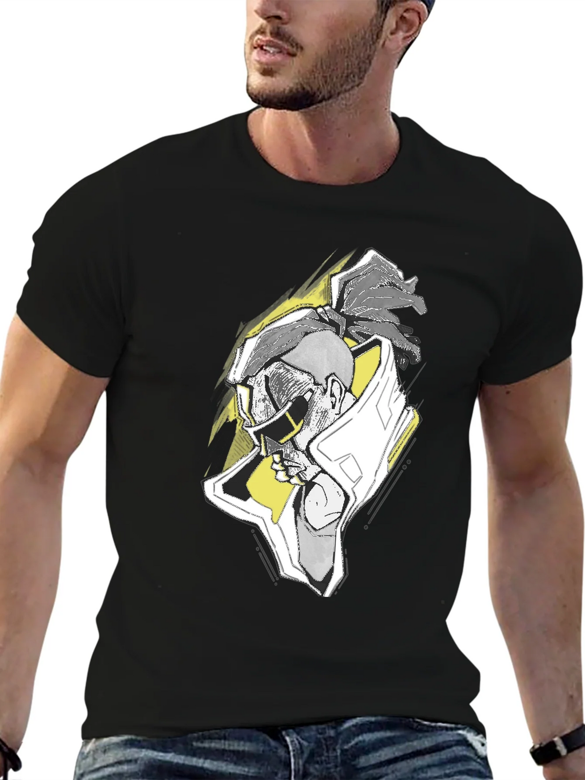 Cool Graphic Tee - Stylish Black T-Shirt for Men product image 6