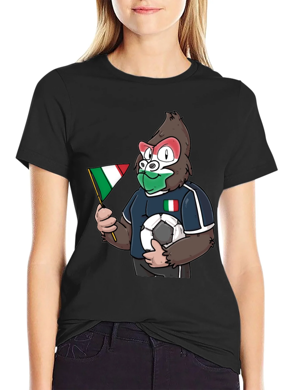 Italy Soccer Gorilla Fan T-Shirt product image 2