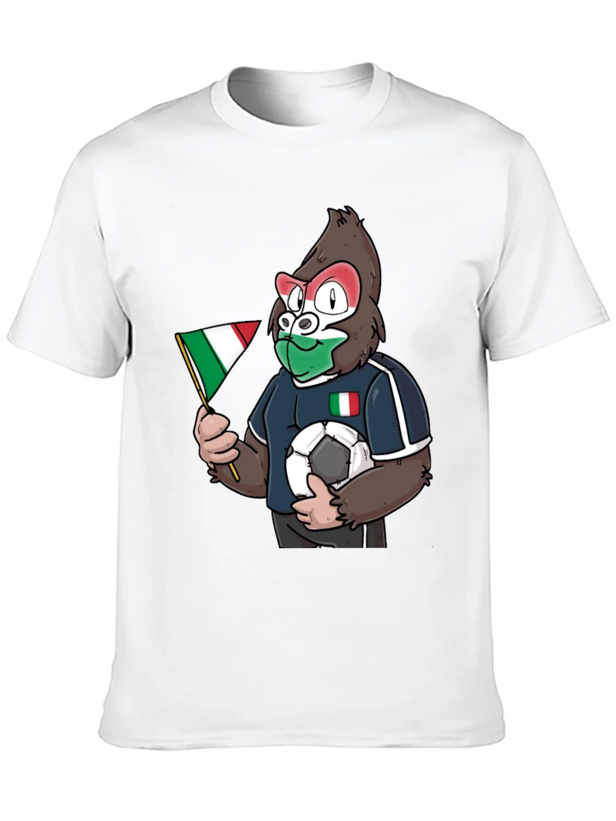 Italy Soccer Gorilla Fan T-Shirt product image 9