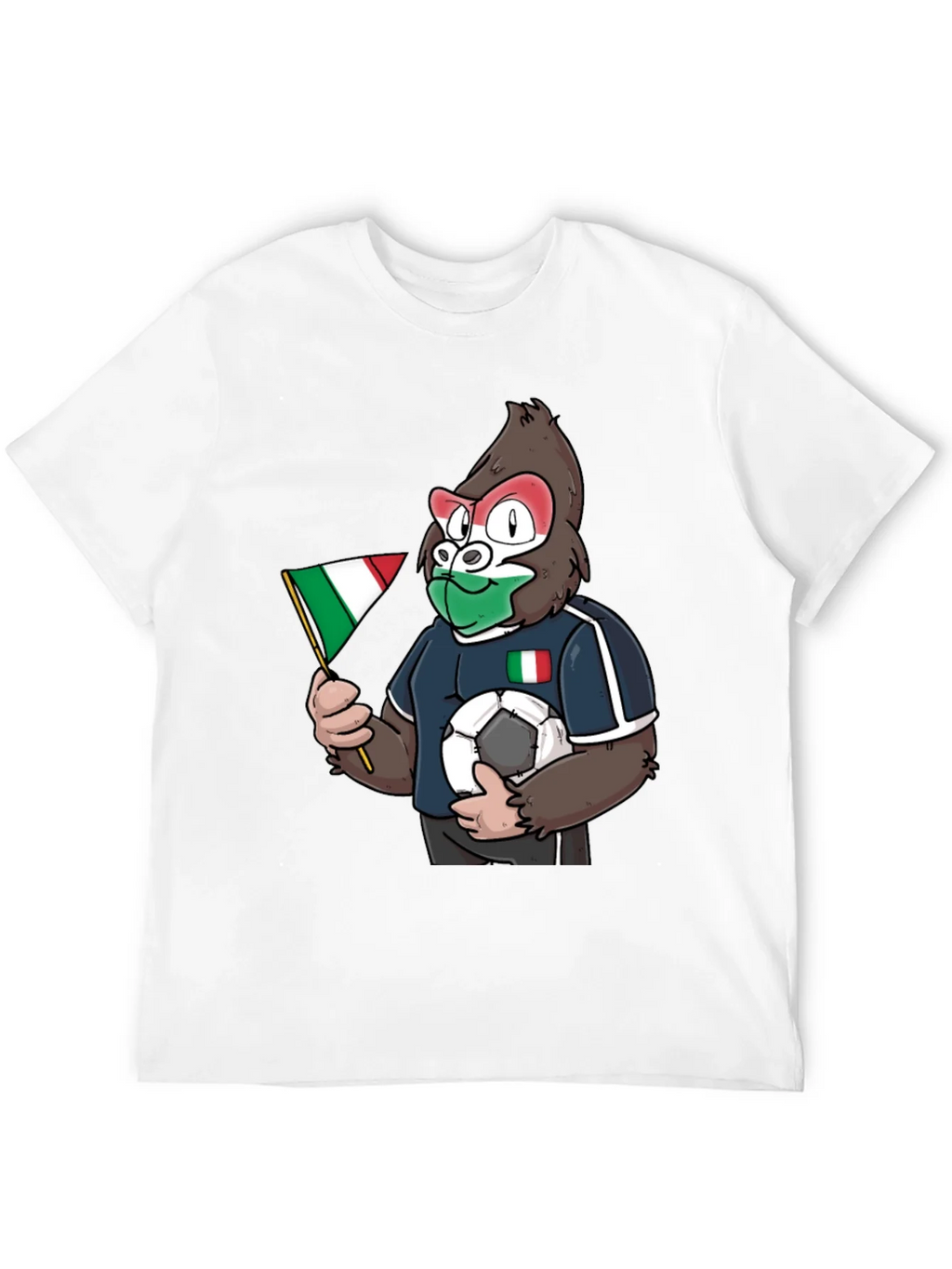 Italy Soccer Gorilla Fan T-Shirt product image 11