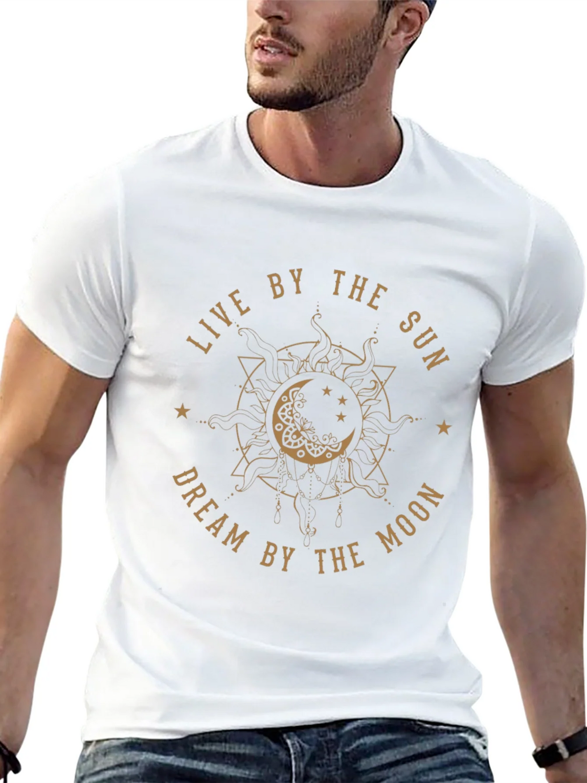 Sun & Moon Graphic Tee - Dreamy Black T-Shirt product image 12