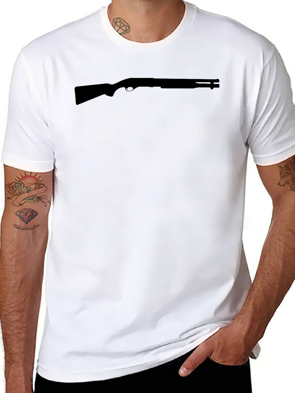 Black Shotgun Tee - Mens Graphic T-Shirt product image 7