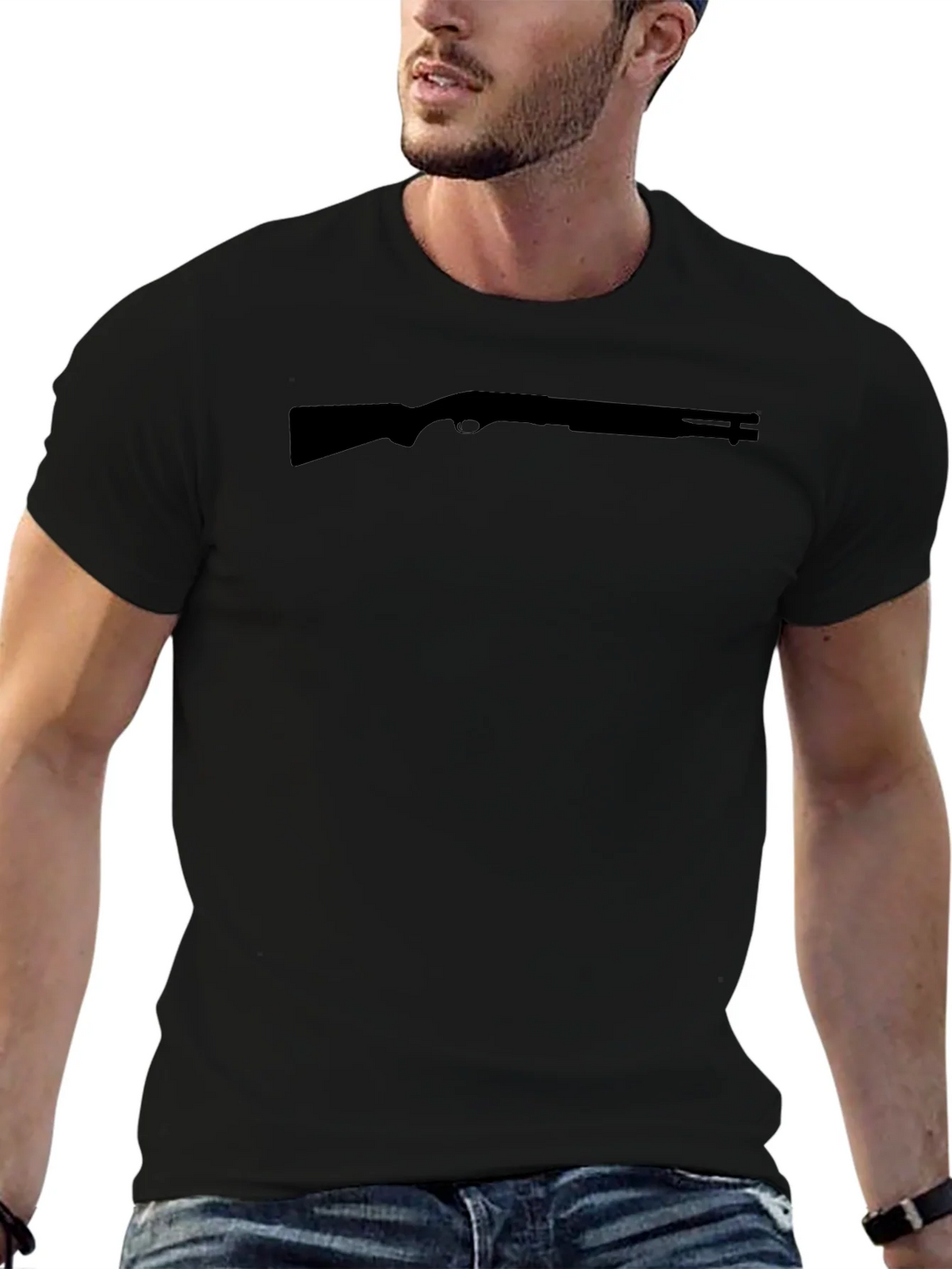 Black Shotgun Tee - Mens Graphic T-Shirt product image 6
