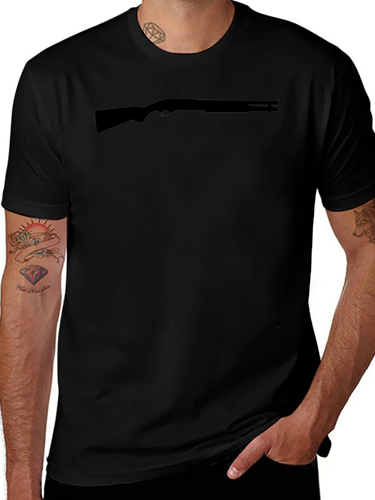 Black Shotgun Tee - Mens Graphic T-Shirt product image 1