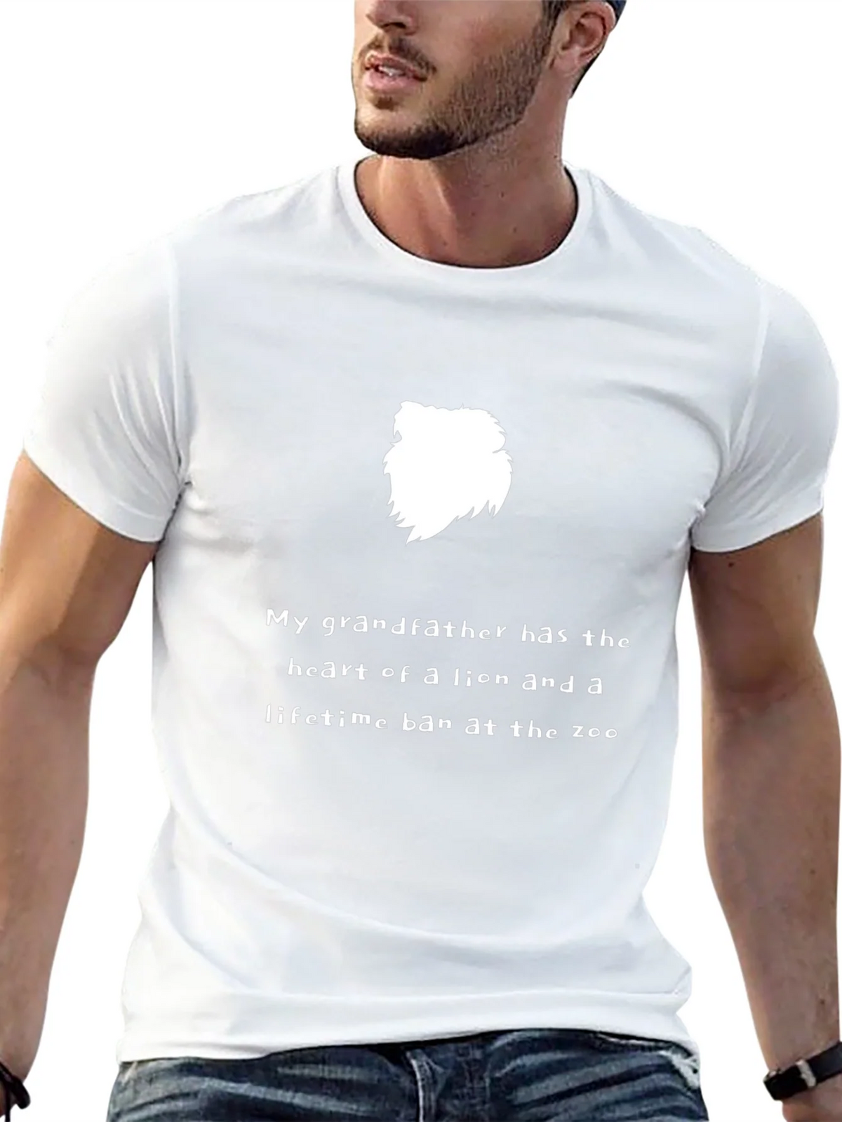 Lion Heart Grandfather Tee - Funny Zoo Ban Shirt product image 12