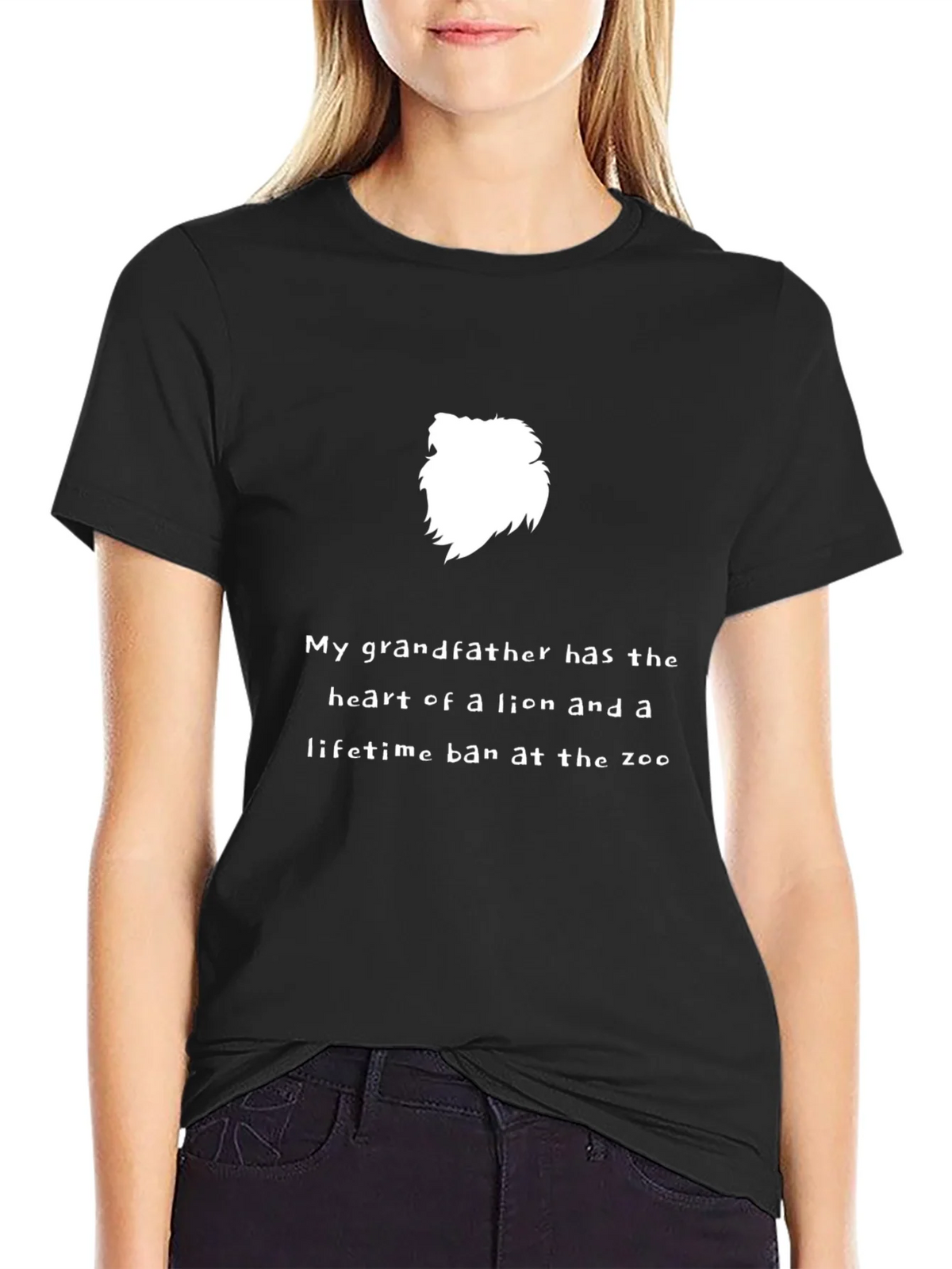 Lion Heart Grandfather Tee - Funny Zoo Ban Shirt product image 2