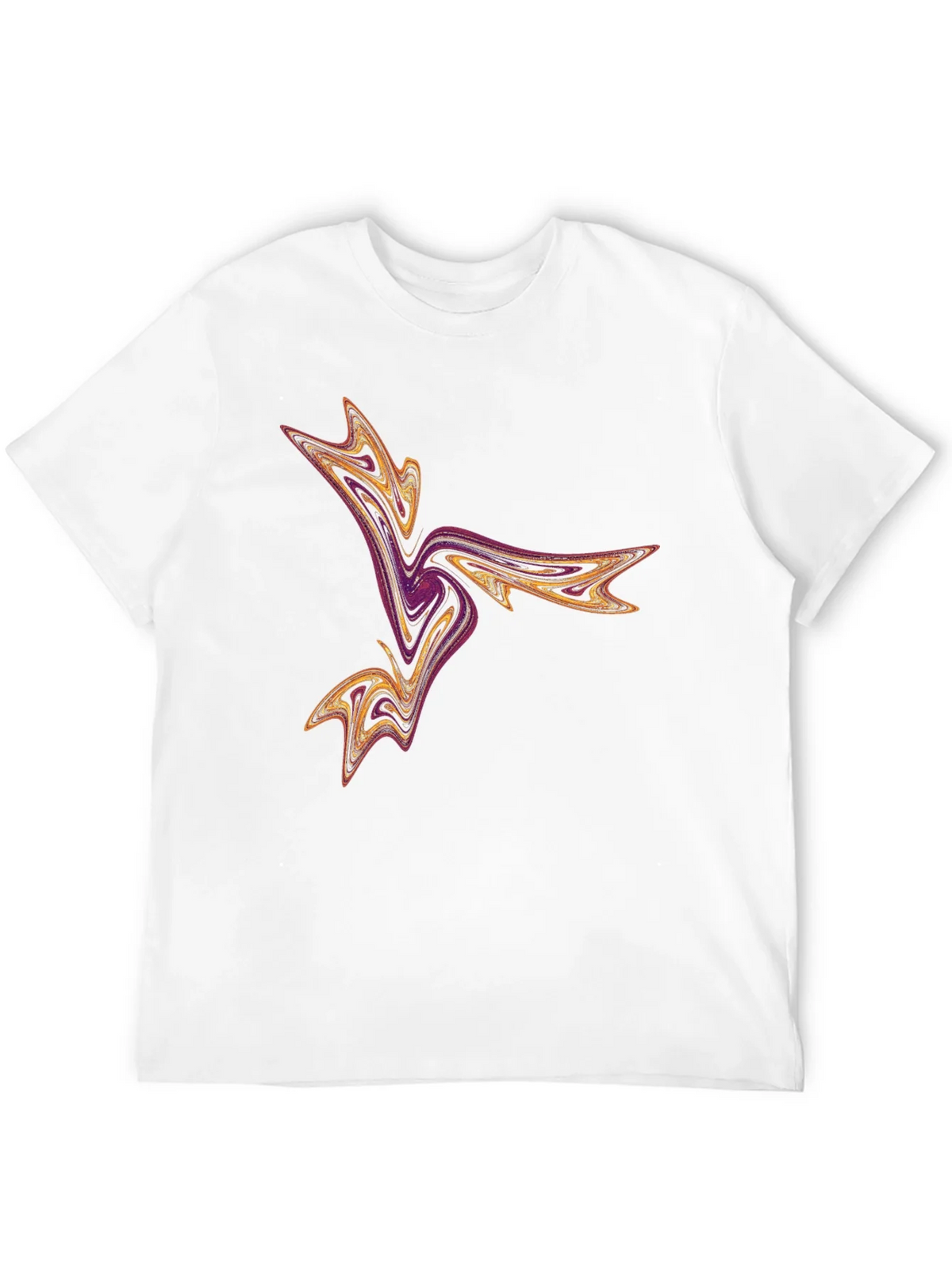 Abstract Swirl Graphic Tee - Black Casual T-Shirt product image 11