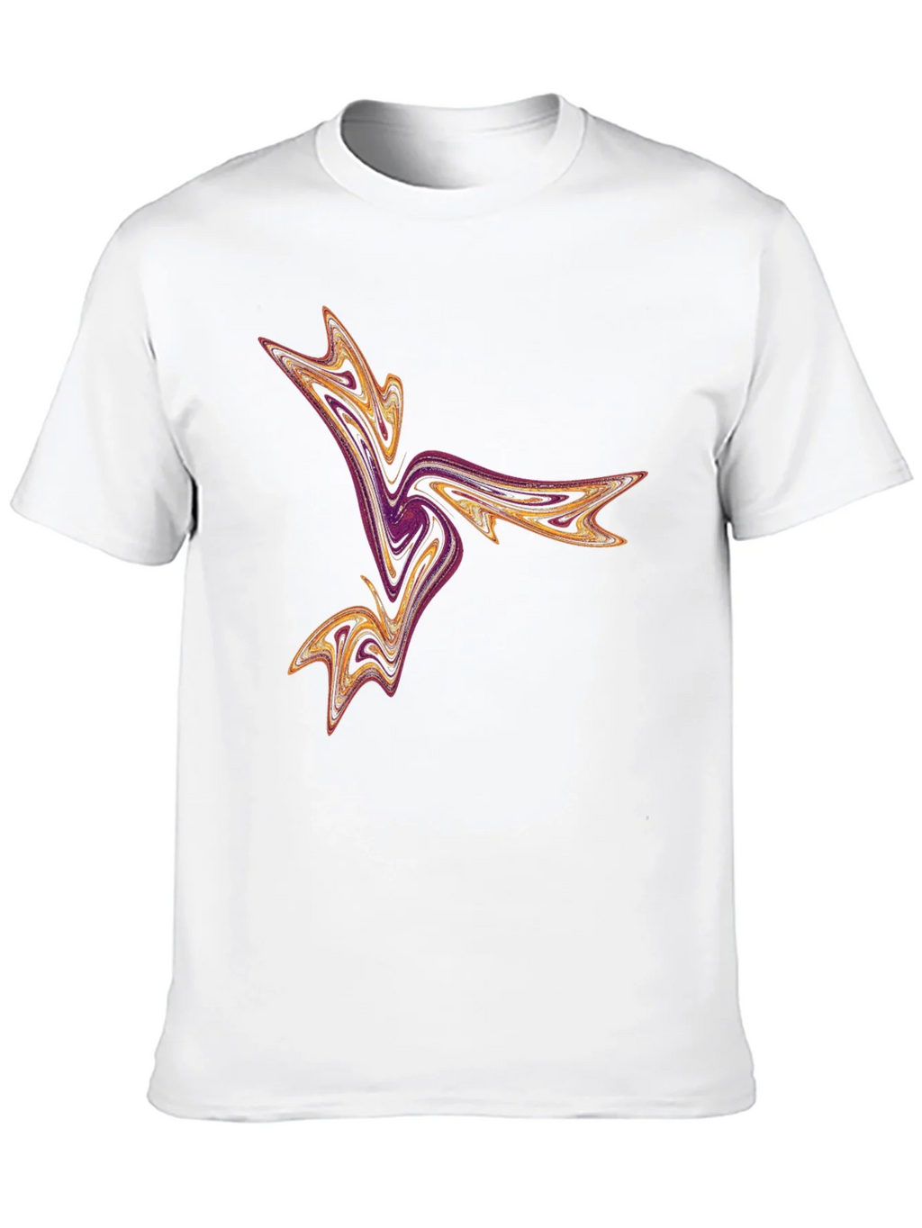 Abstract Swirl Graphic Tee - Black Casual T-Shirt product image 9