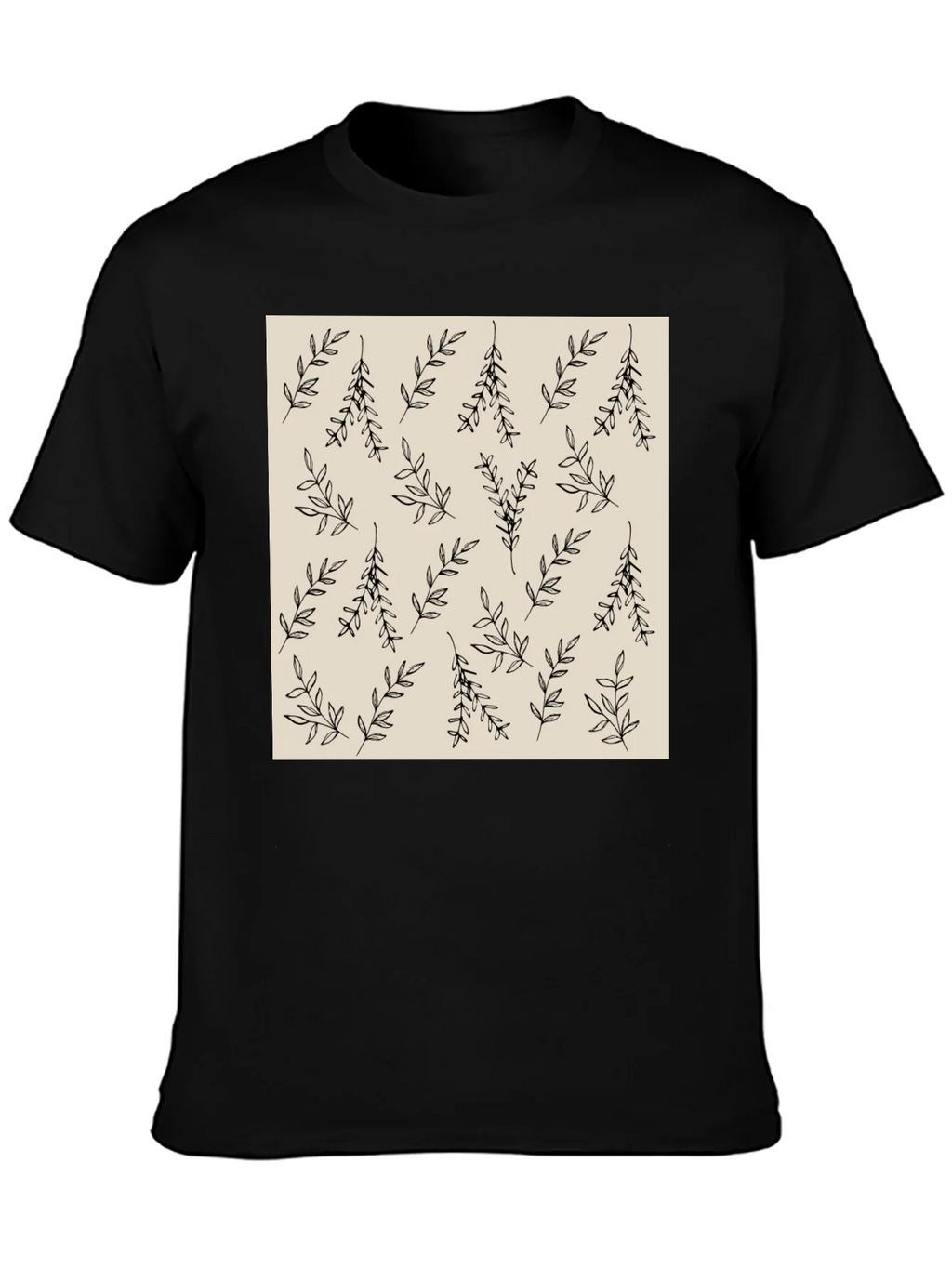 Botanical Print Crew Neck T-Shirt product image 3