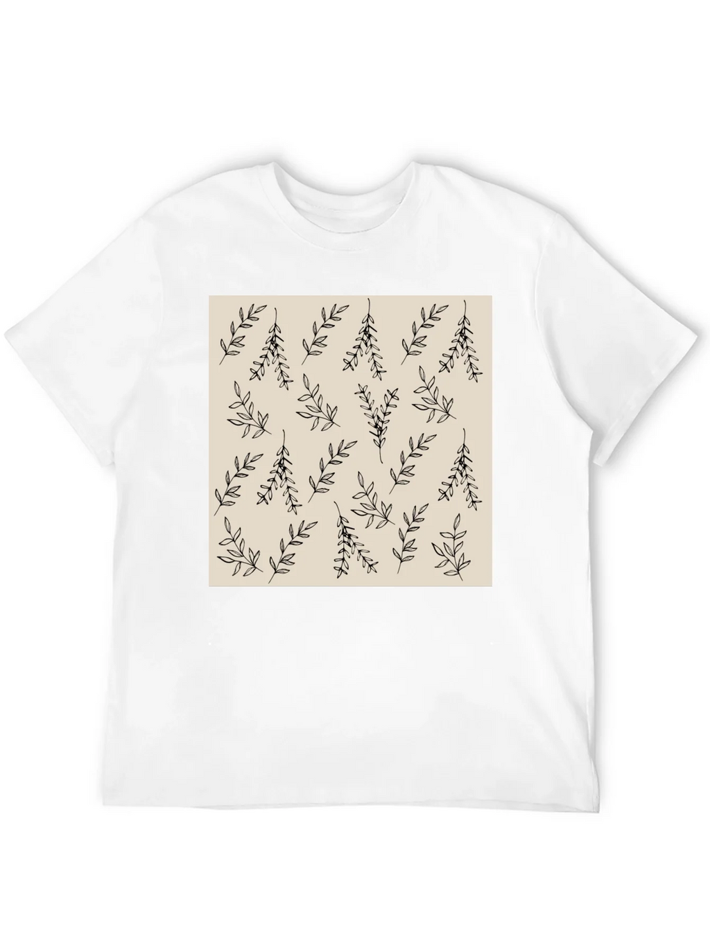 Botanical Print Crew Neck T-Shirt product image 11