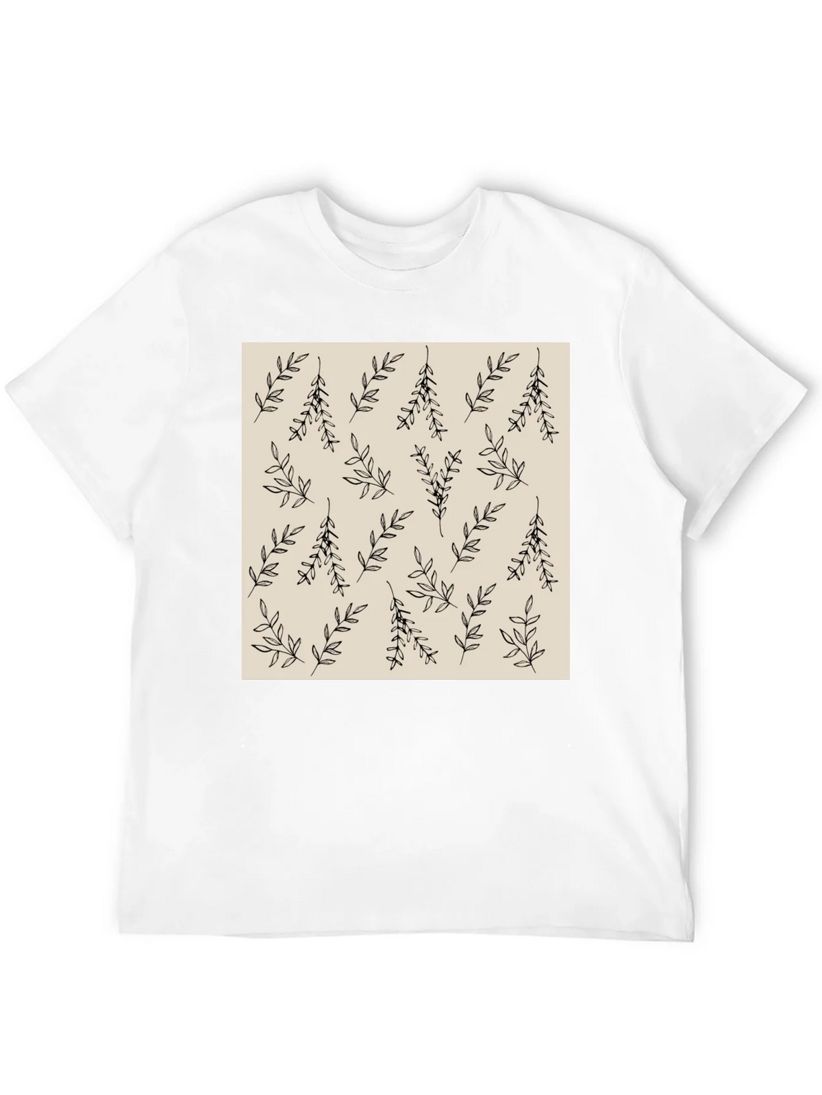 Botanical Print Crew Neck T-Shirt product image 11