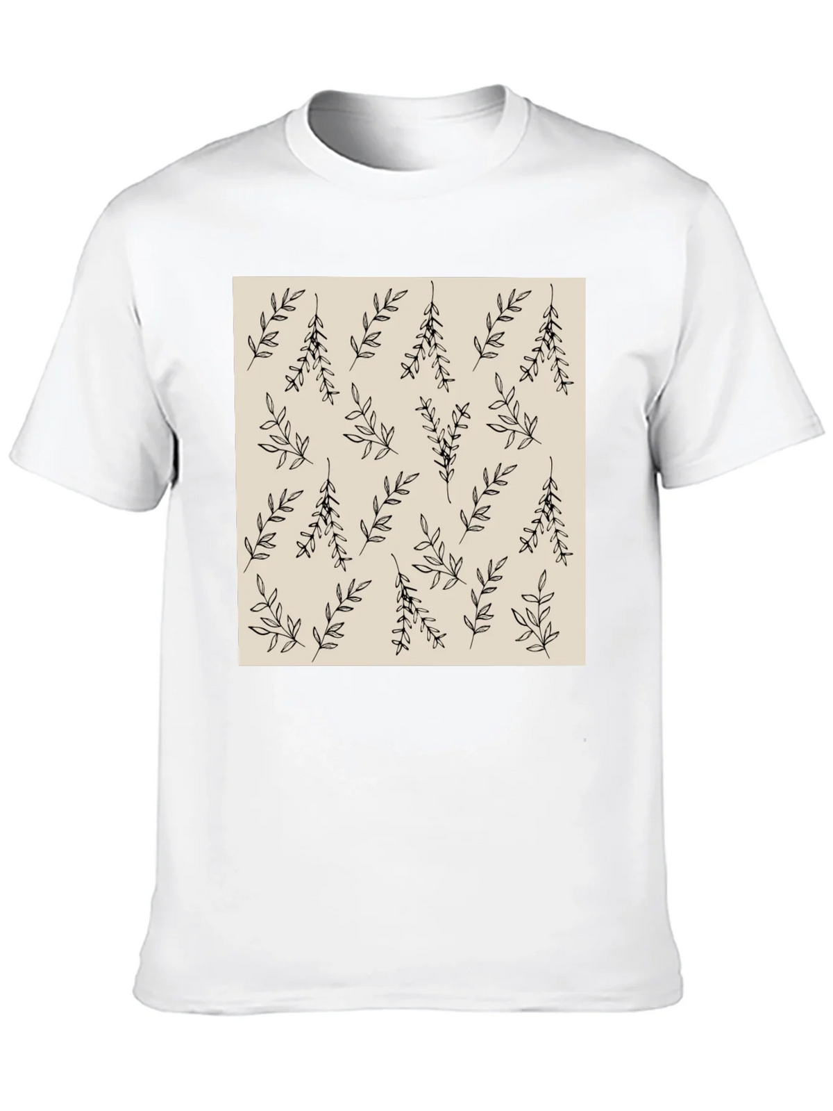 Botanical Print Crew Neck T-Shirt product image 9