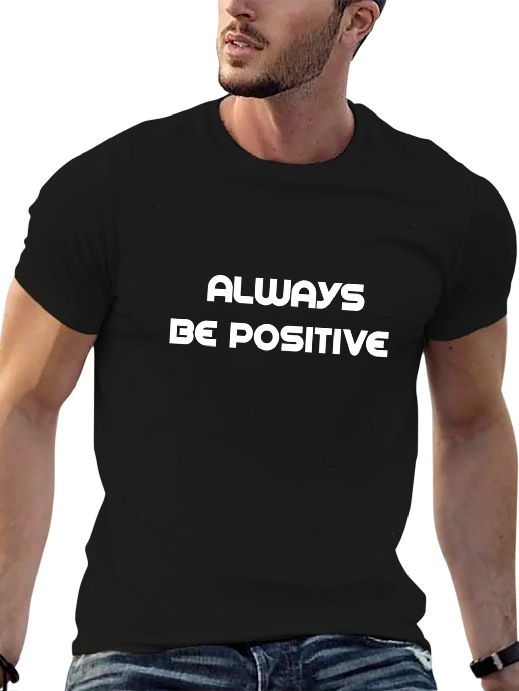 Always Be Positive Black T-Shirt product image 6
