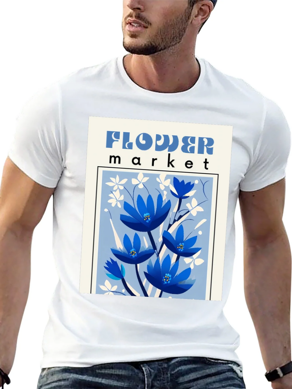 Flower Market Graphic T-Shirt - Unisex Fashion Tee product image 12