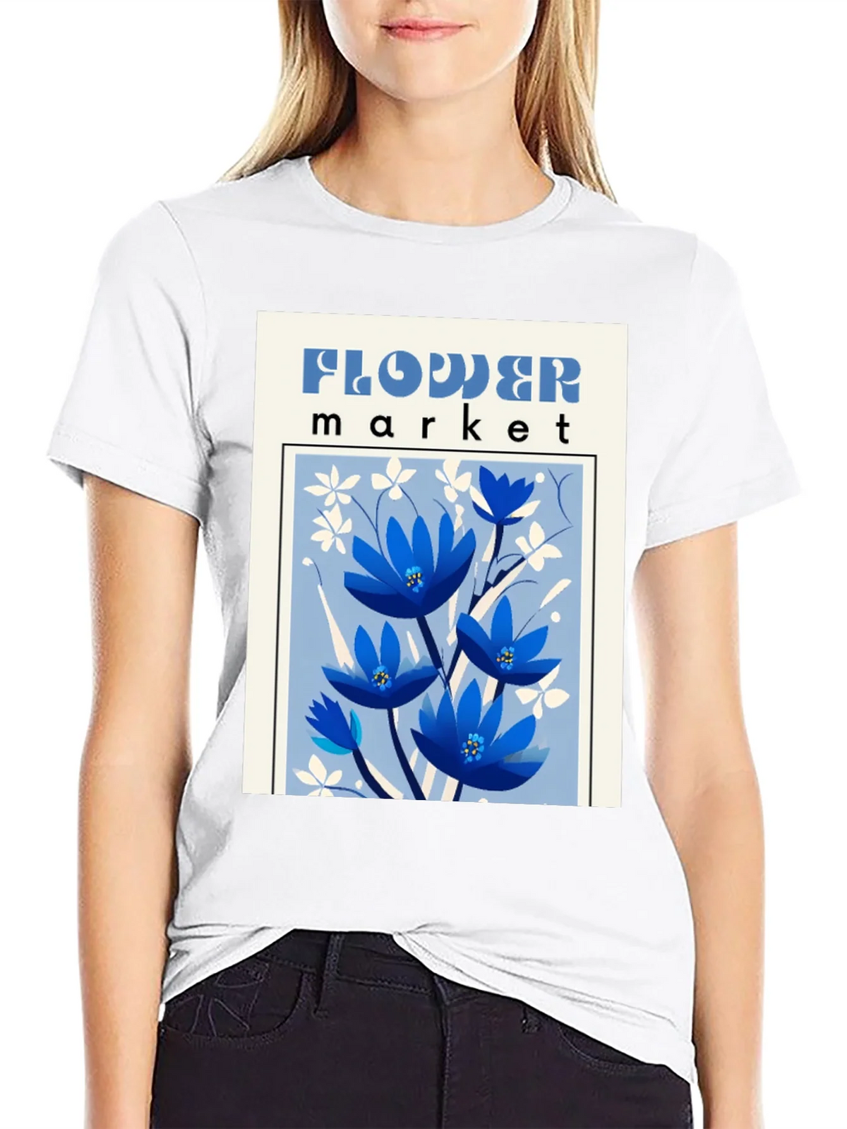 Flower Market Graphic T-Shirt - Unisex Fashion Tee product image 8