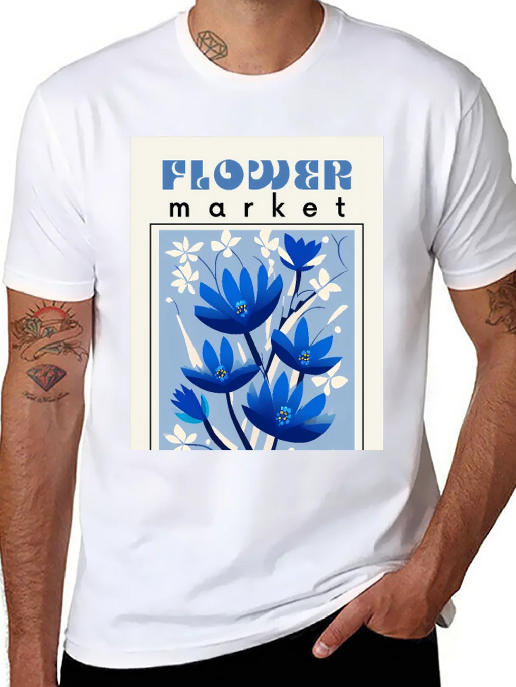 Flower Market Graphic T-Shirt - Unisex Fashion Tee product image 7