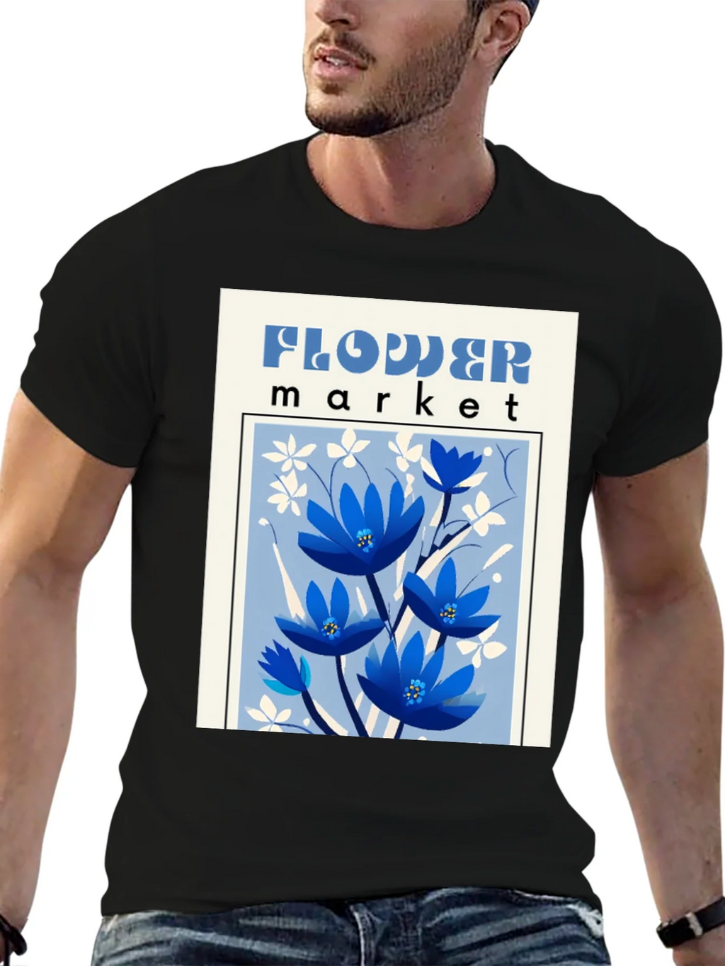Flower Market Graphic T-Shirt - Unisex Fashion Tee product image 6