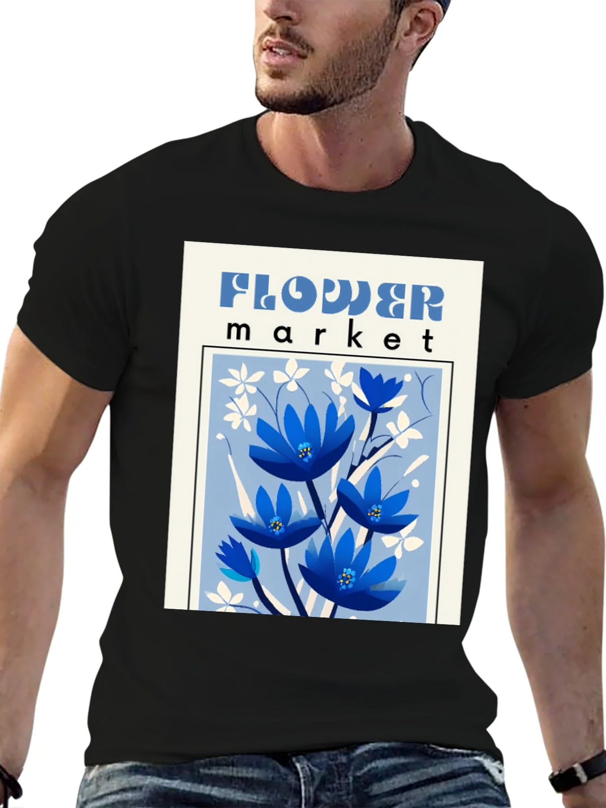 Flower Market Graphic T-Shirt - Unisex Fashion Tee product image 6