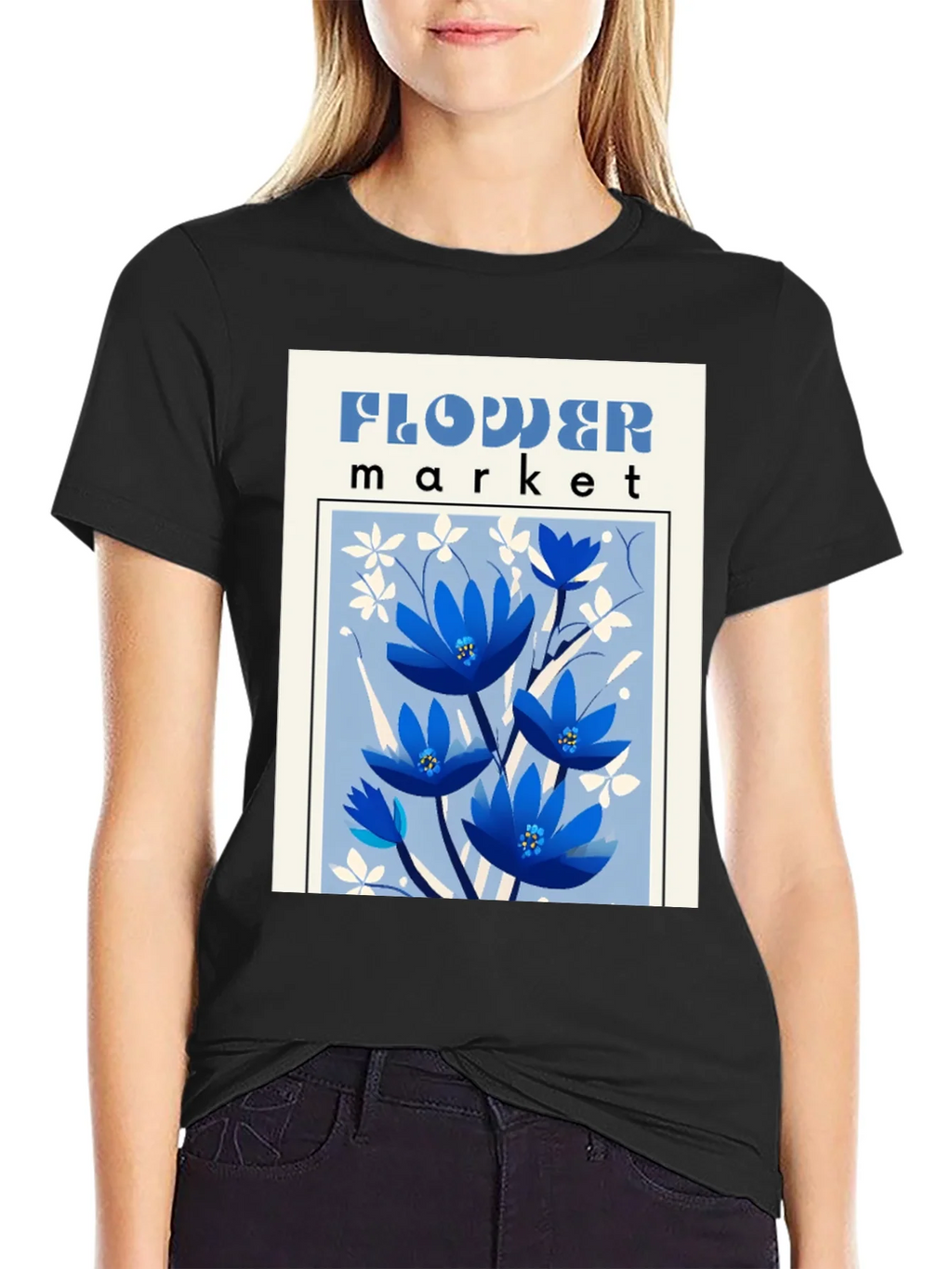 Flower Market Graphic T-Shirt - Unisex Fashion Tee product image 2
