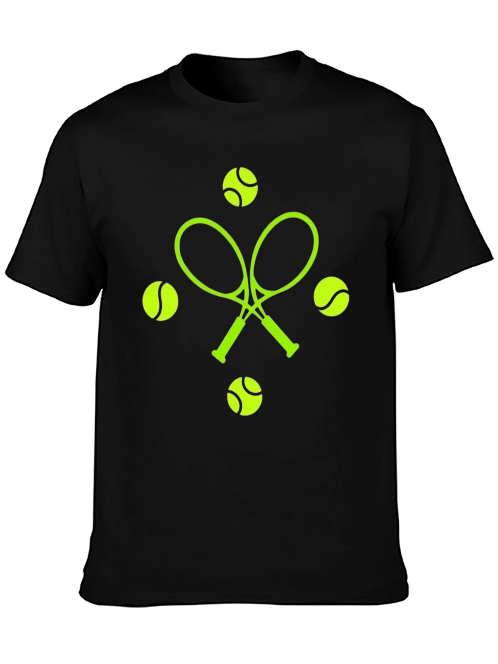 Tennis Racquets & Balls Graphic Tee product image 3