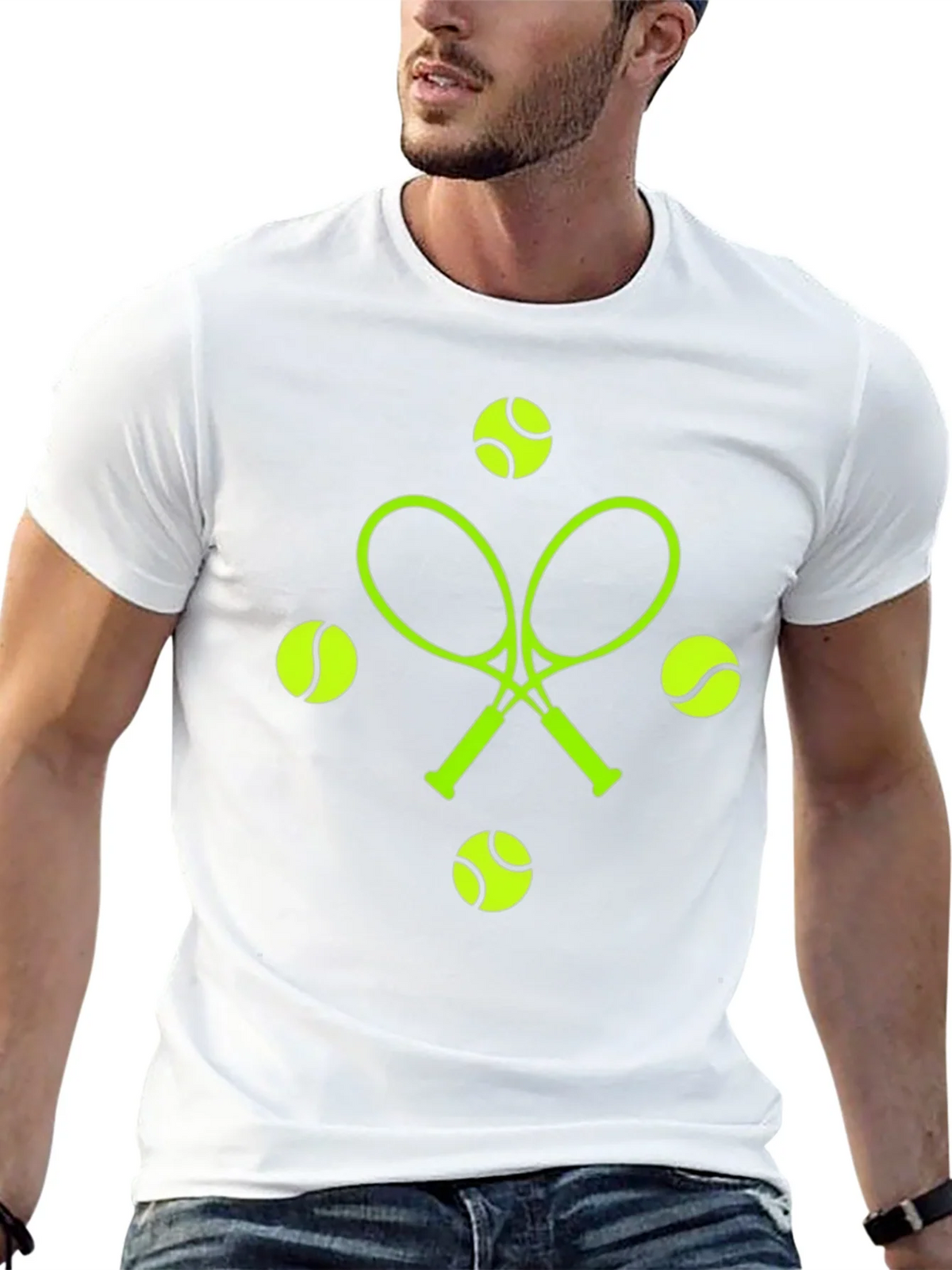 Tennis Racquets & Balls Graphic Tee product image 12